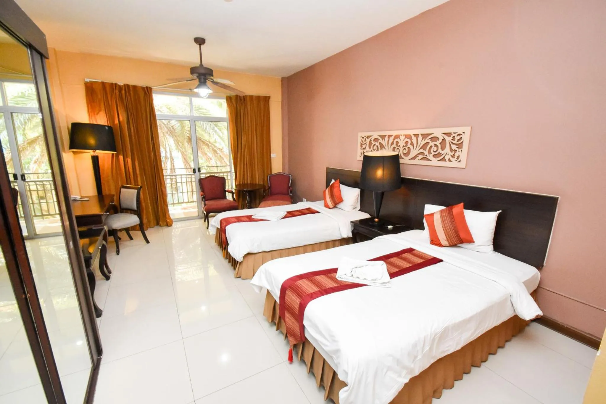 Bed in Piman Garden Boutique Hotel