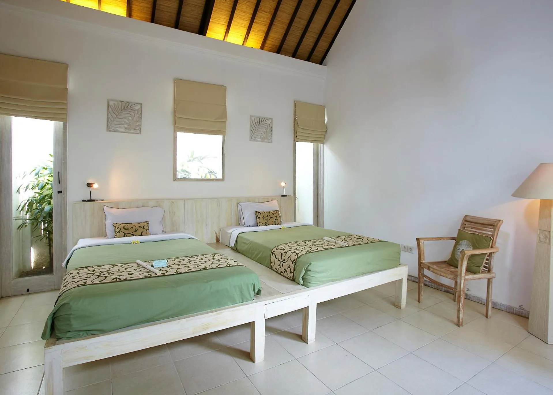 Bed in Artemis Villa Hotel