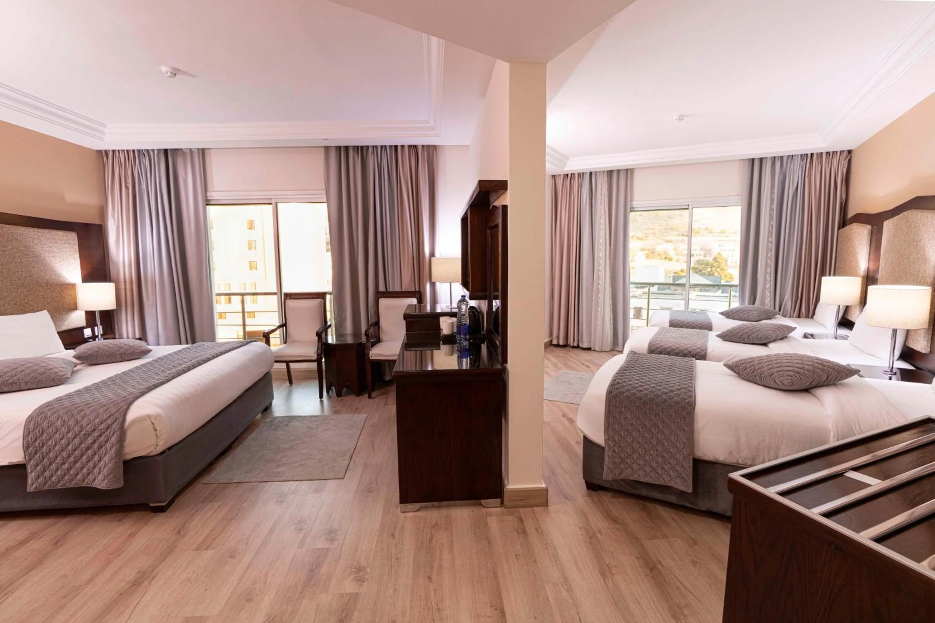 Photo of the whole room, Bed in Petra Moon Hotel