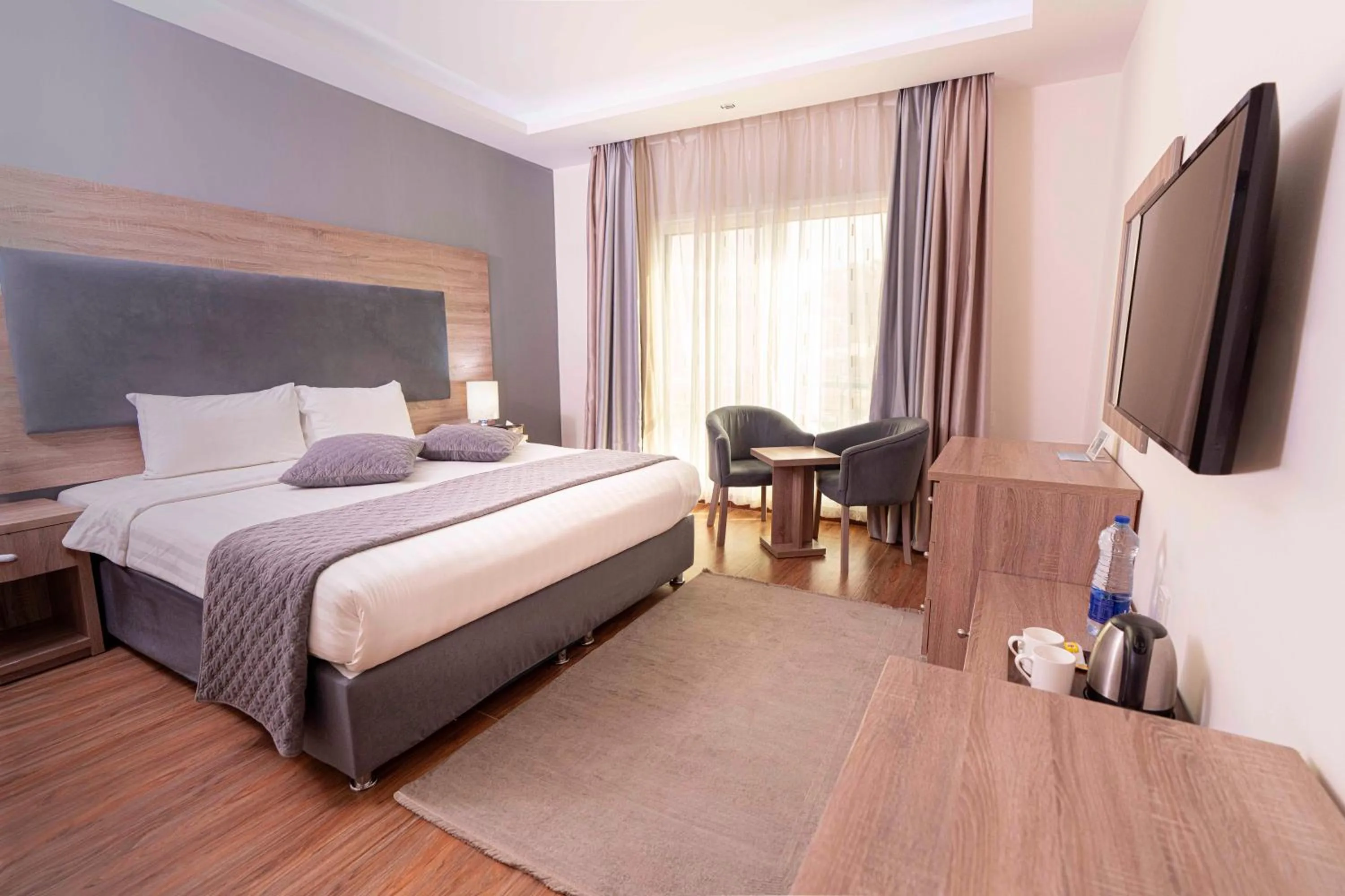 Photo of the whole room, Bed in Petra Moon Hotel