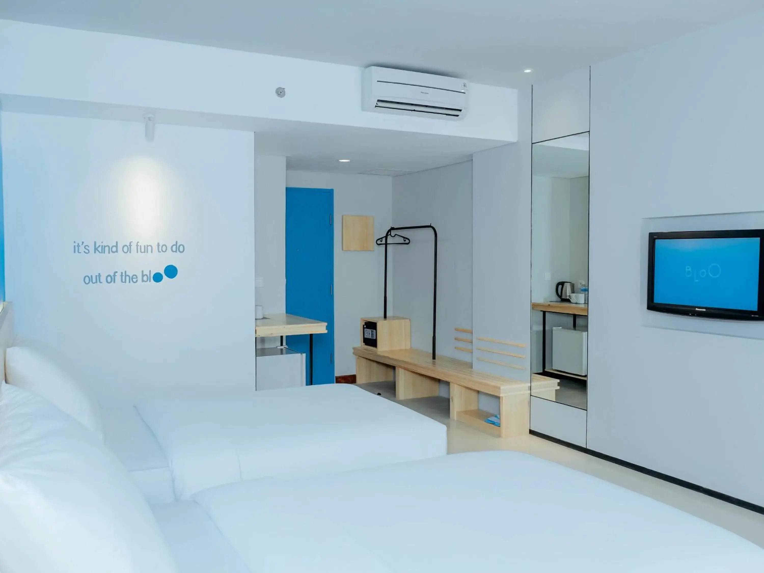 Superior Twin Room with Balcony in Bloo Bali Hotel Superior Twin Room with Balcony in Bloo Bali Hotel