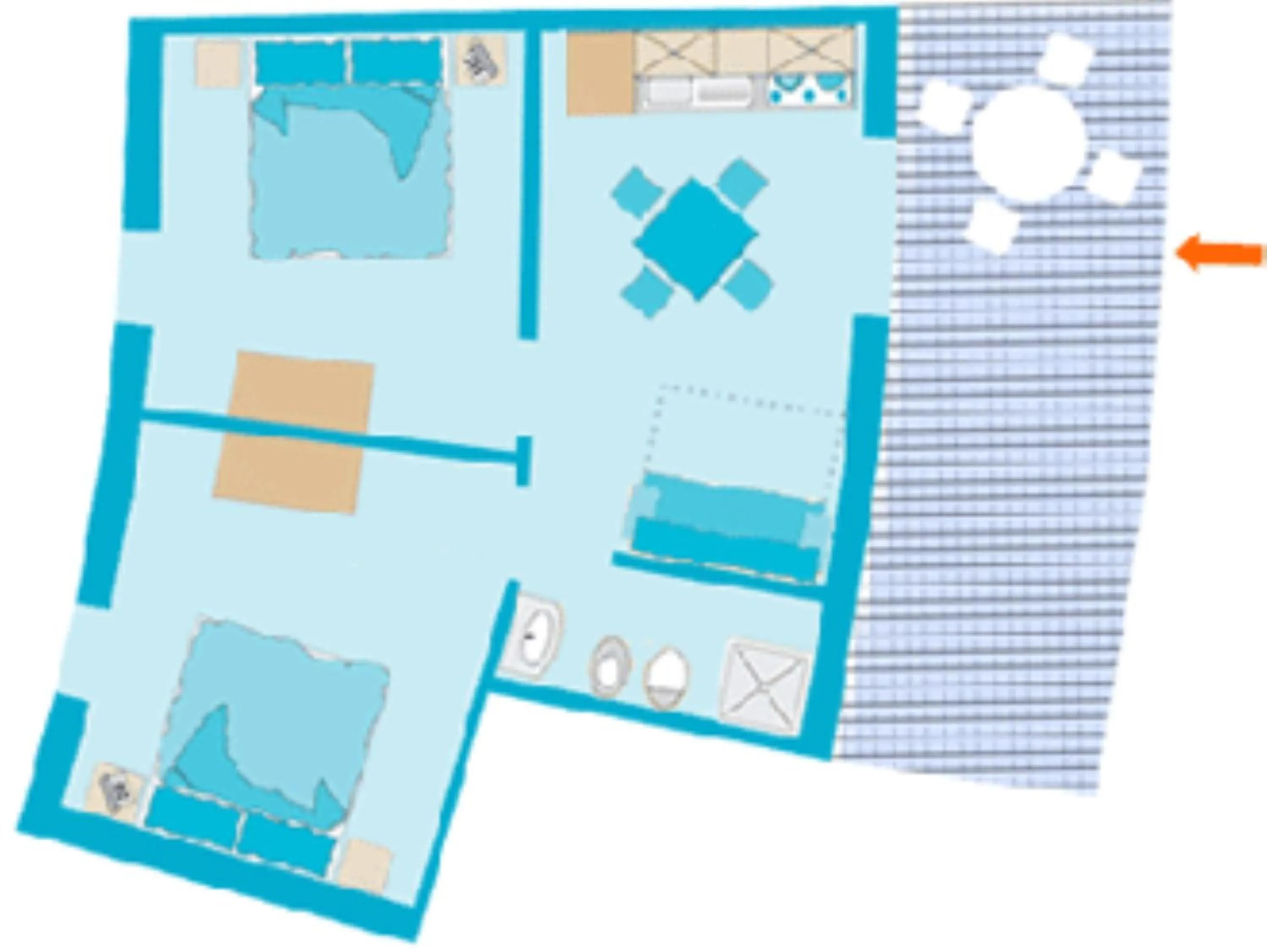 Floor plan in Residence La Luna Nel Pozzo