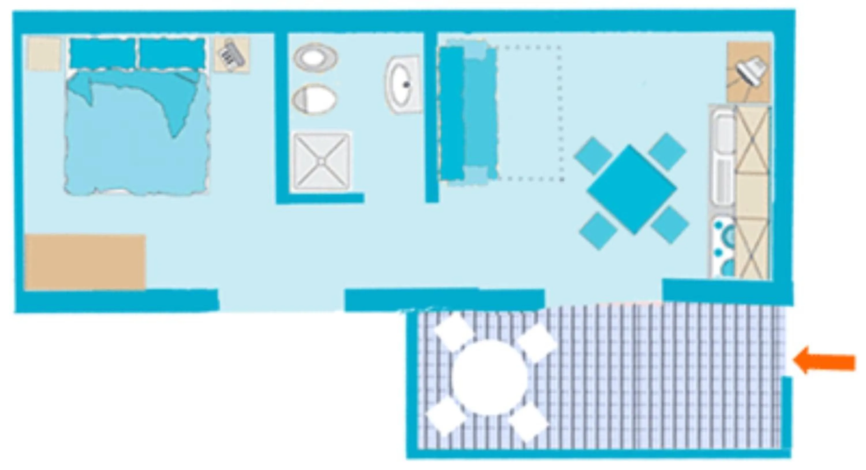 Floor plan in Residence La Luna Nel Pozzo
