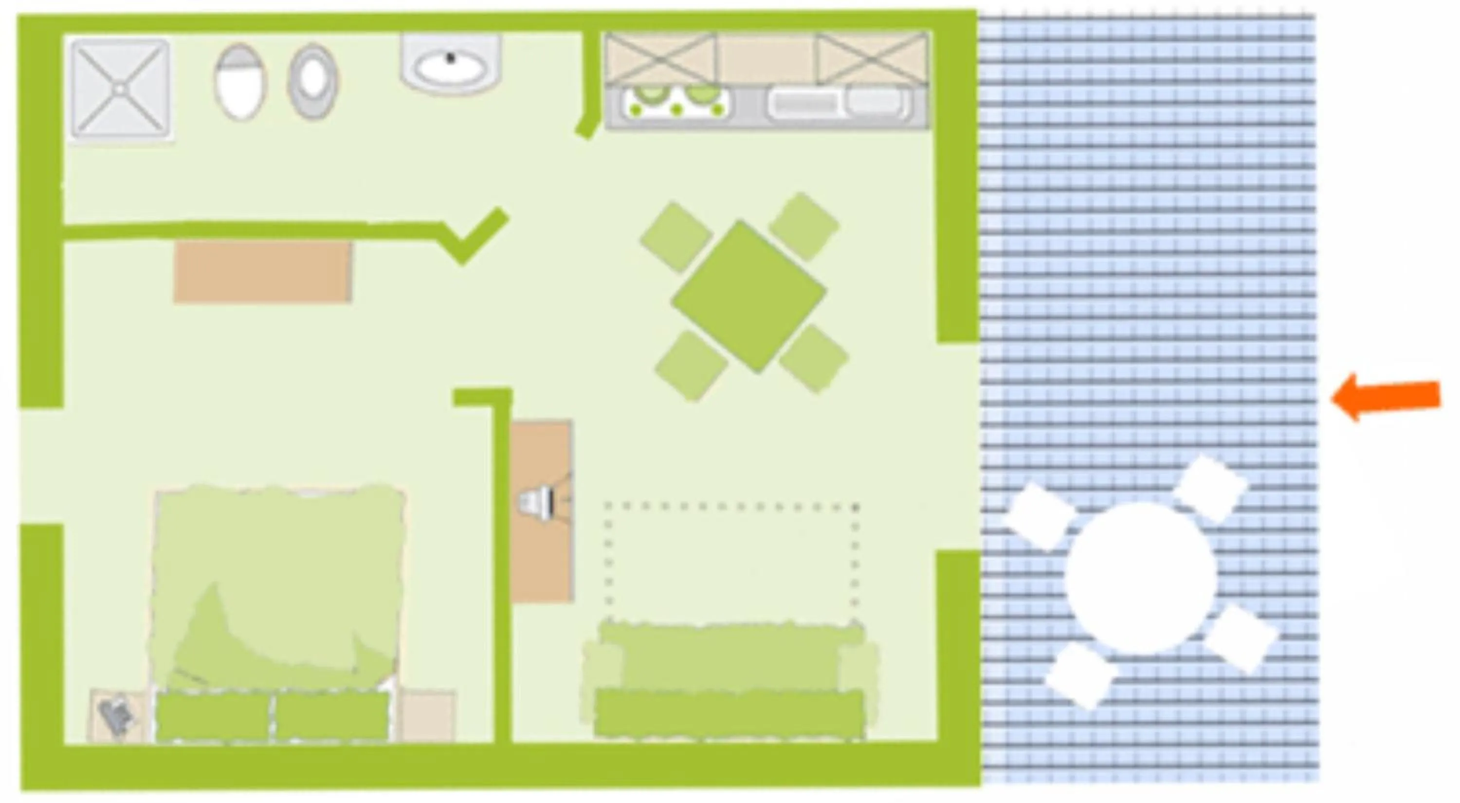 Floor plan in Residence La Luna Nel Pozzo