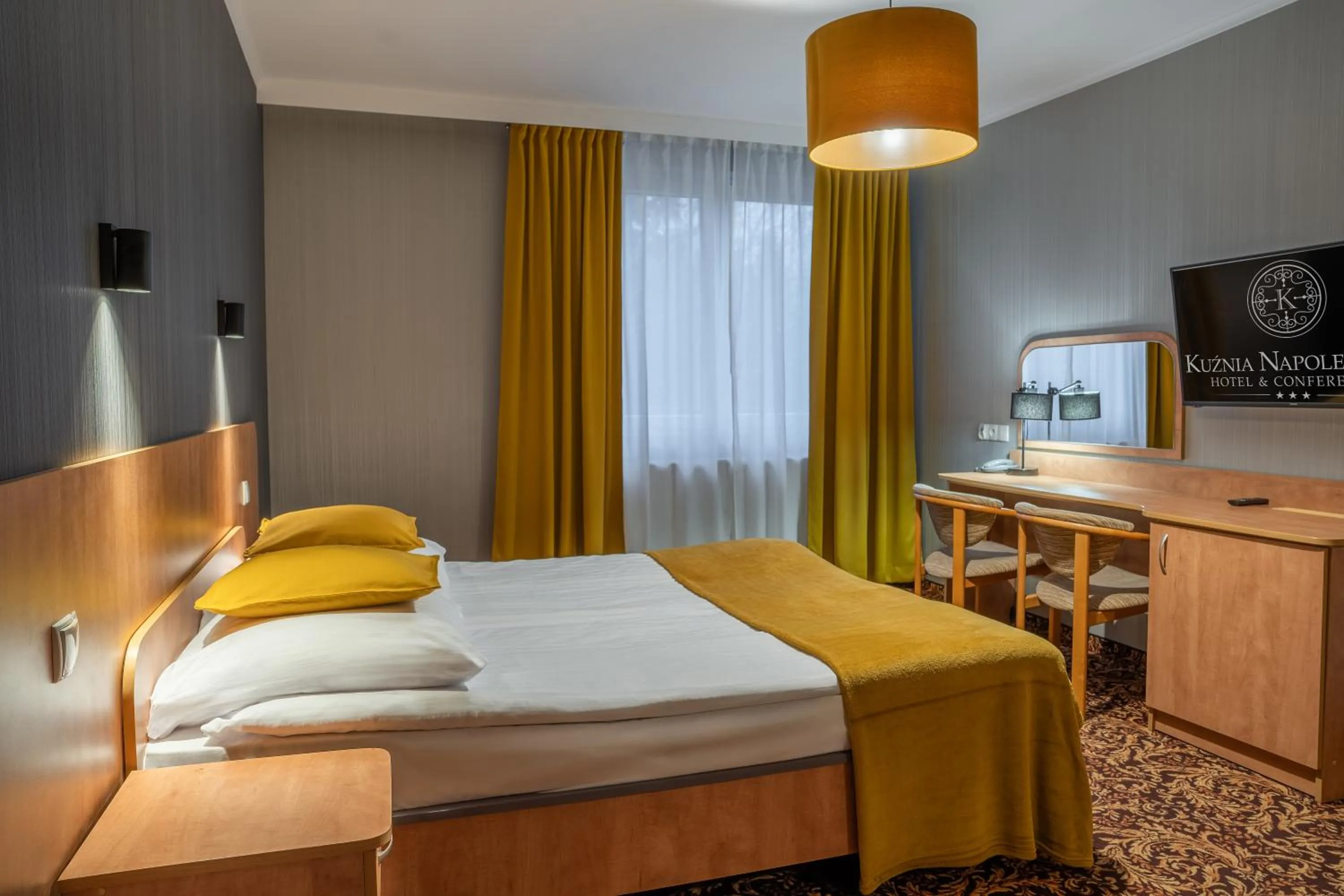 Bed in Hotel Kuźnia Napoleońska