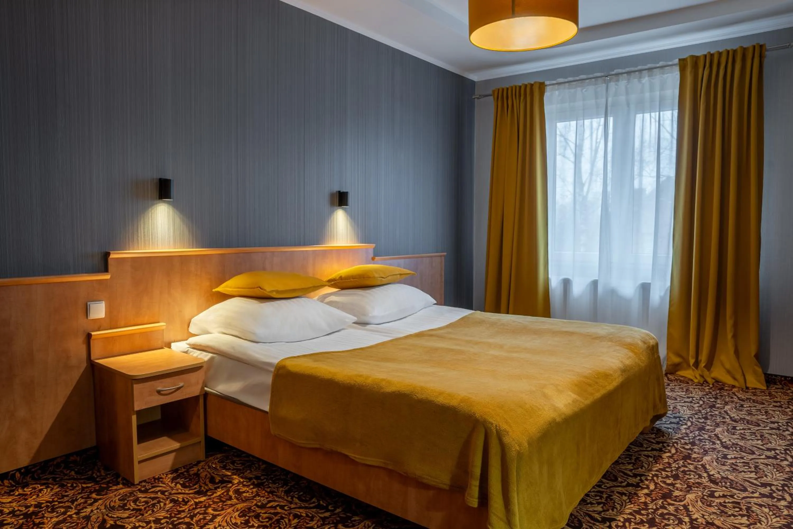 Bed in Hotel Kuźnia Napoleońska