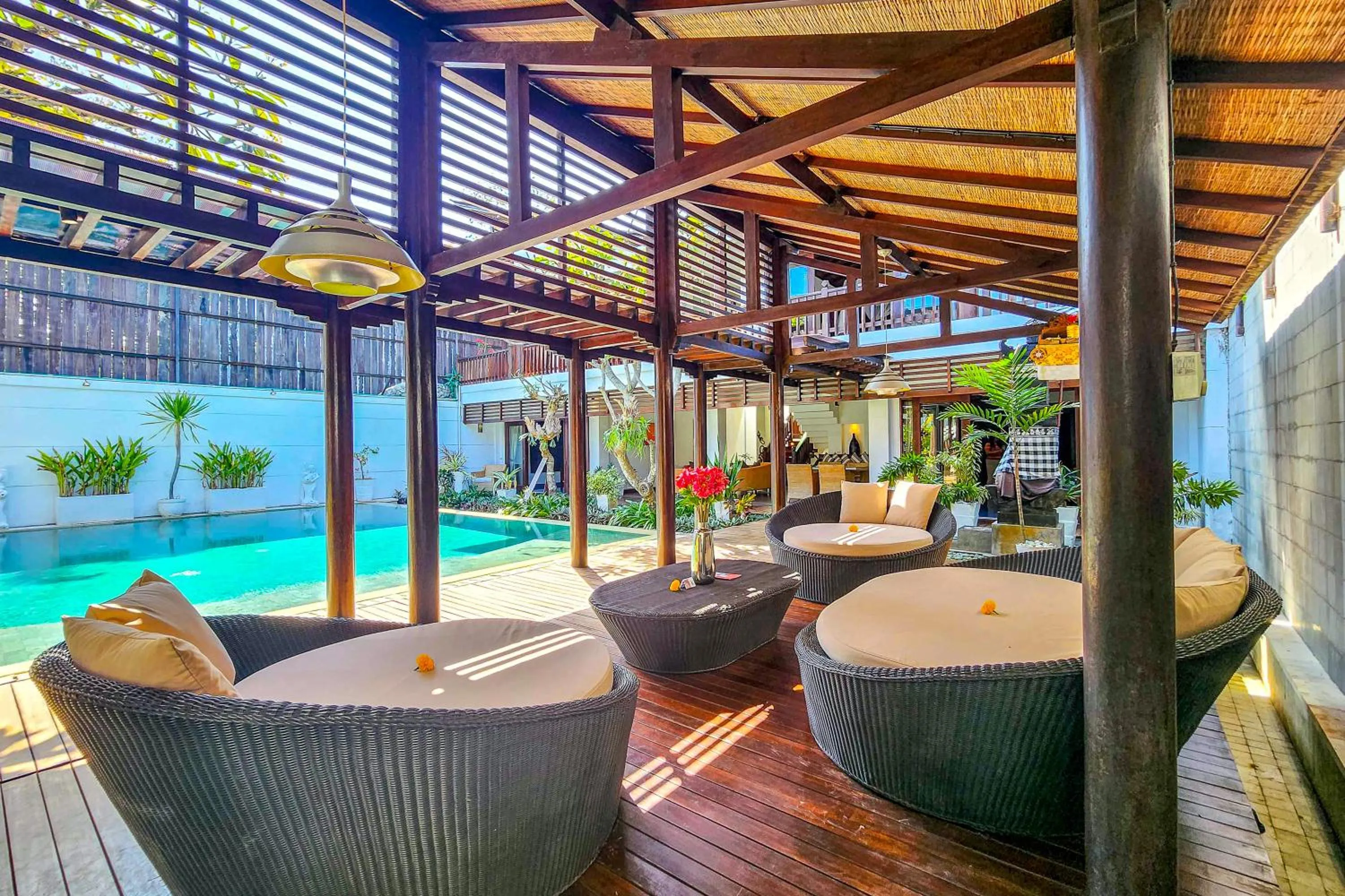 Seating area in Villa Casis by Nagisa Bali