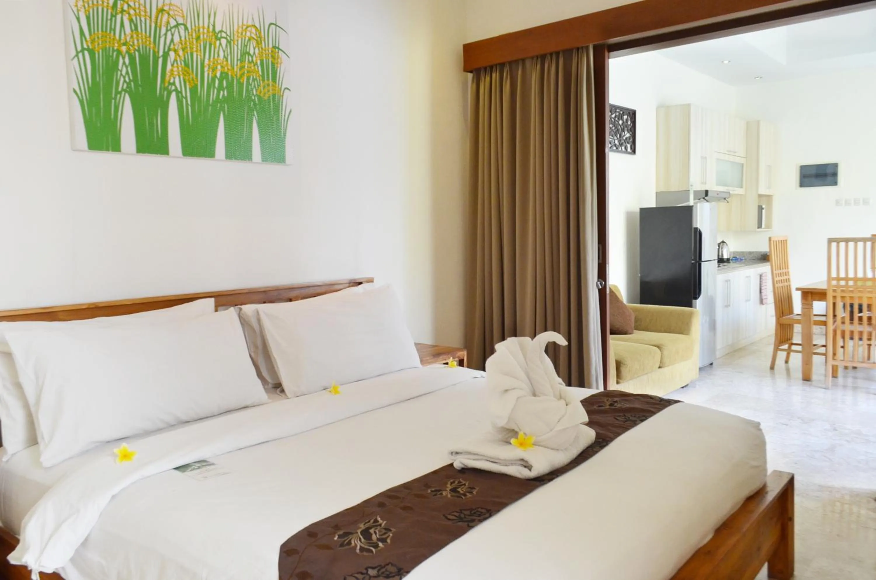 Bed in The Jas Villas