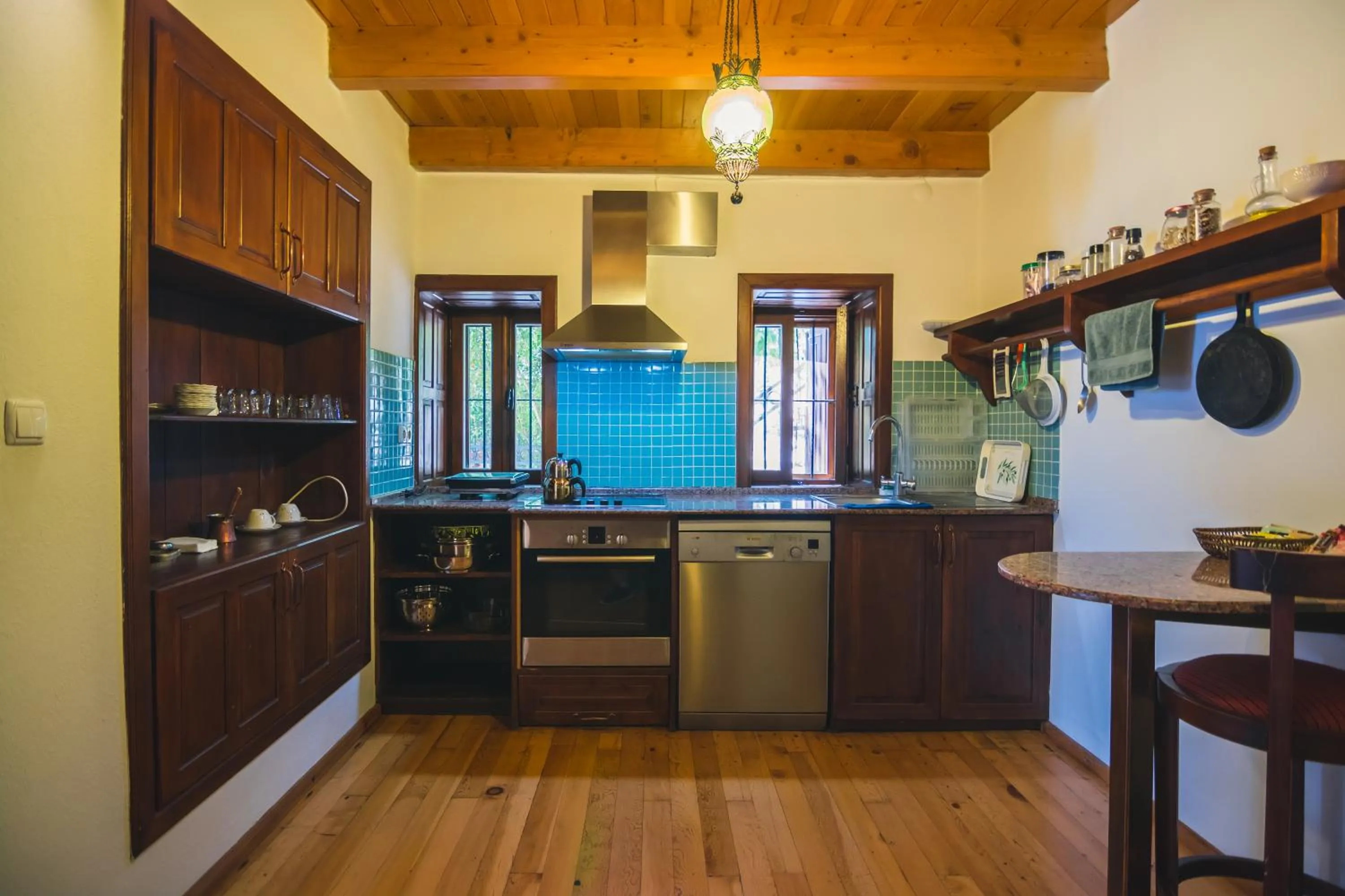 Kitchen or kitchenette in Hotel Villa Turka