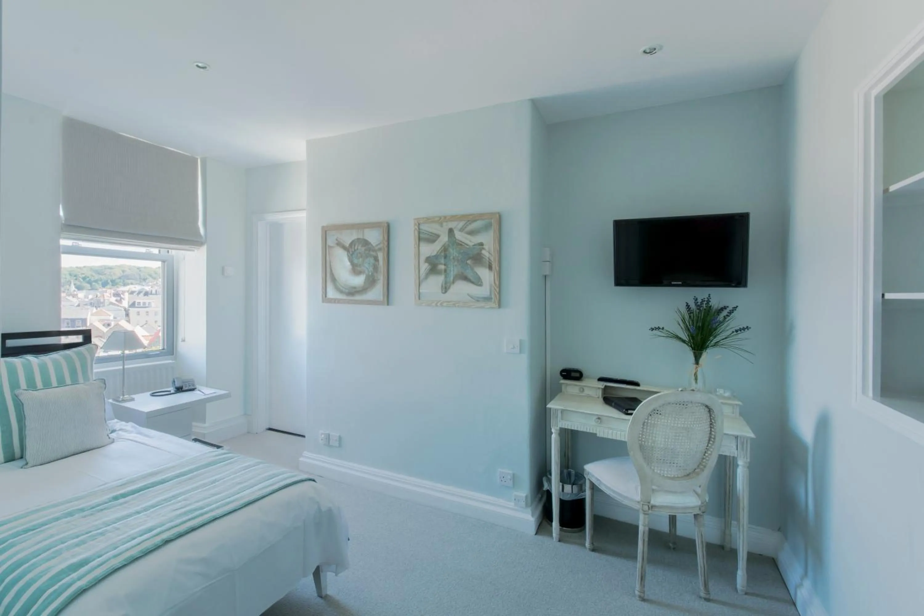 Bed in La Fregate Hotel