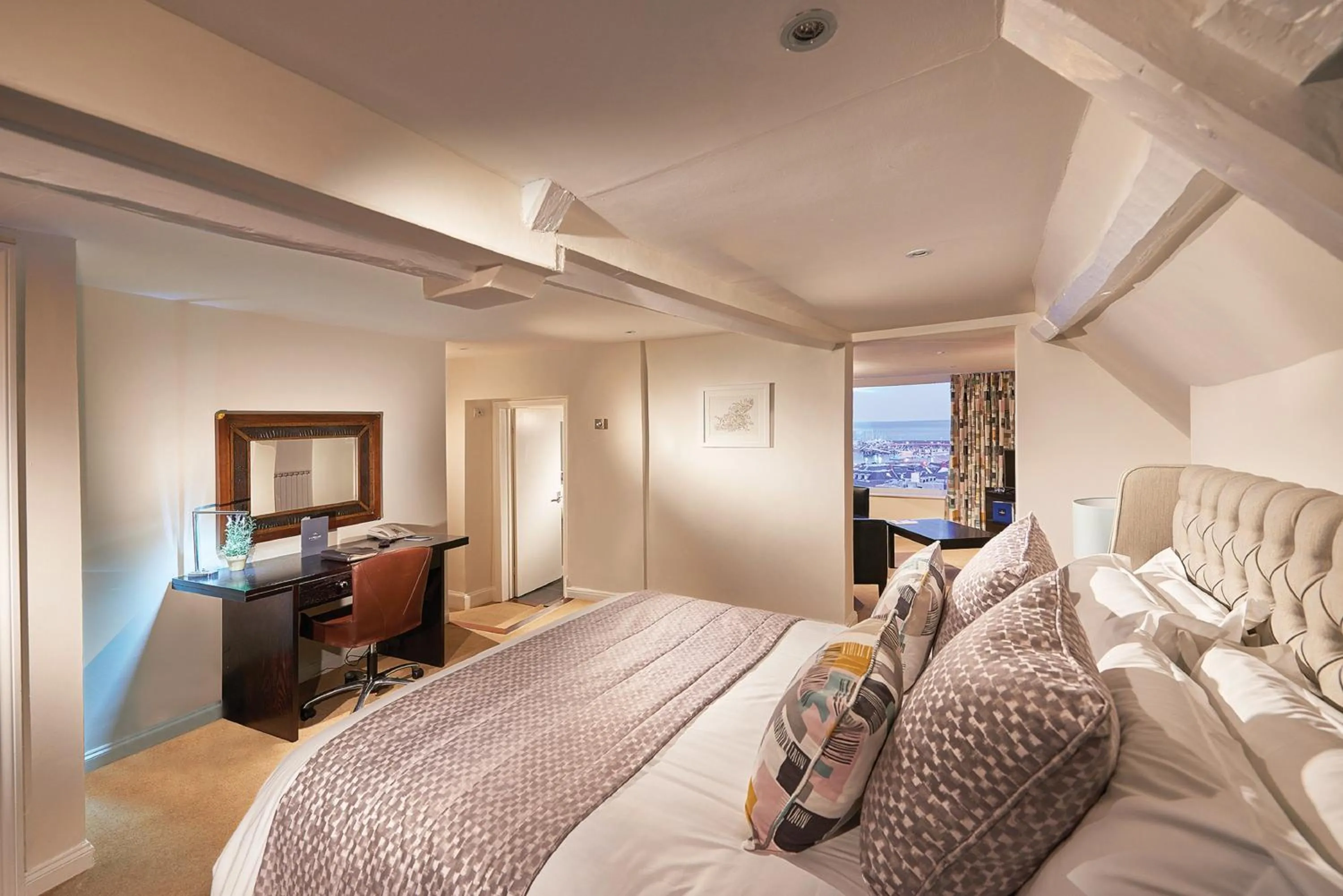 Bed in La Fregate Hotel