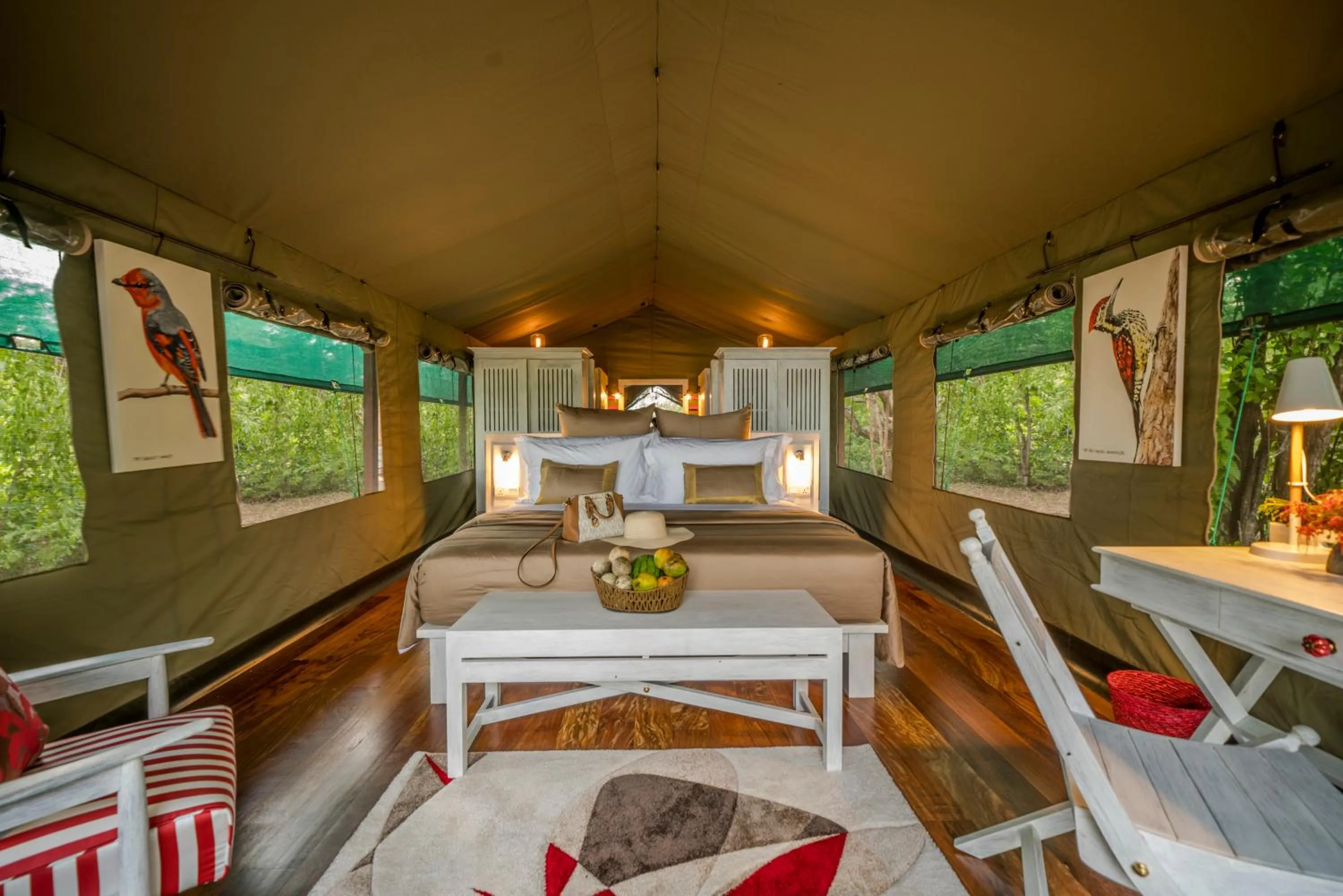 Decorative detail in Flameback Eco Lodge