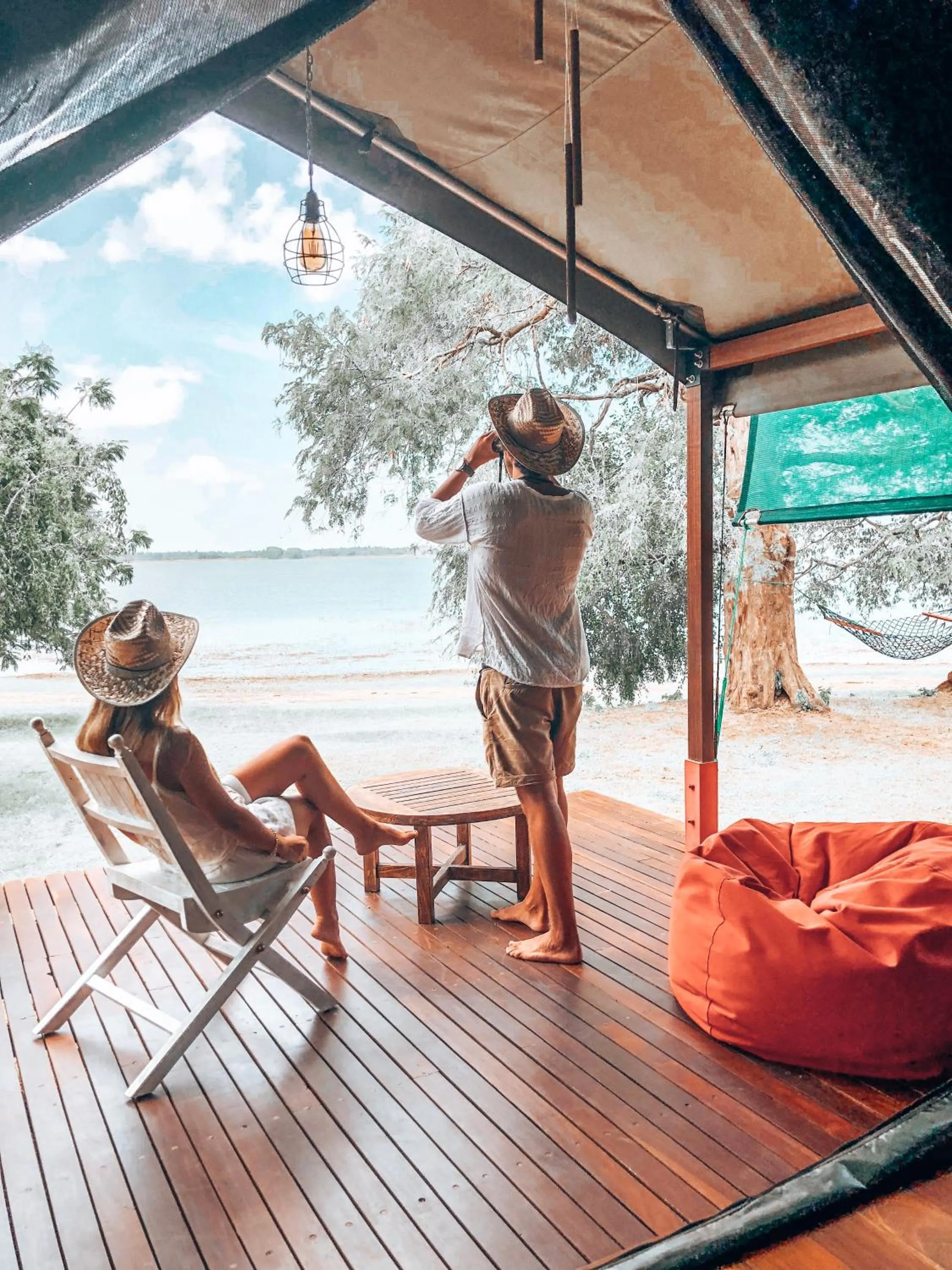 Lake view in Flameback Eco Lodge