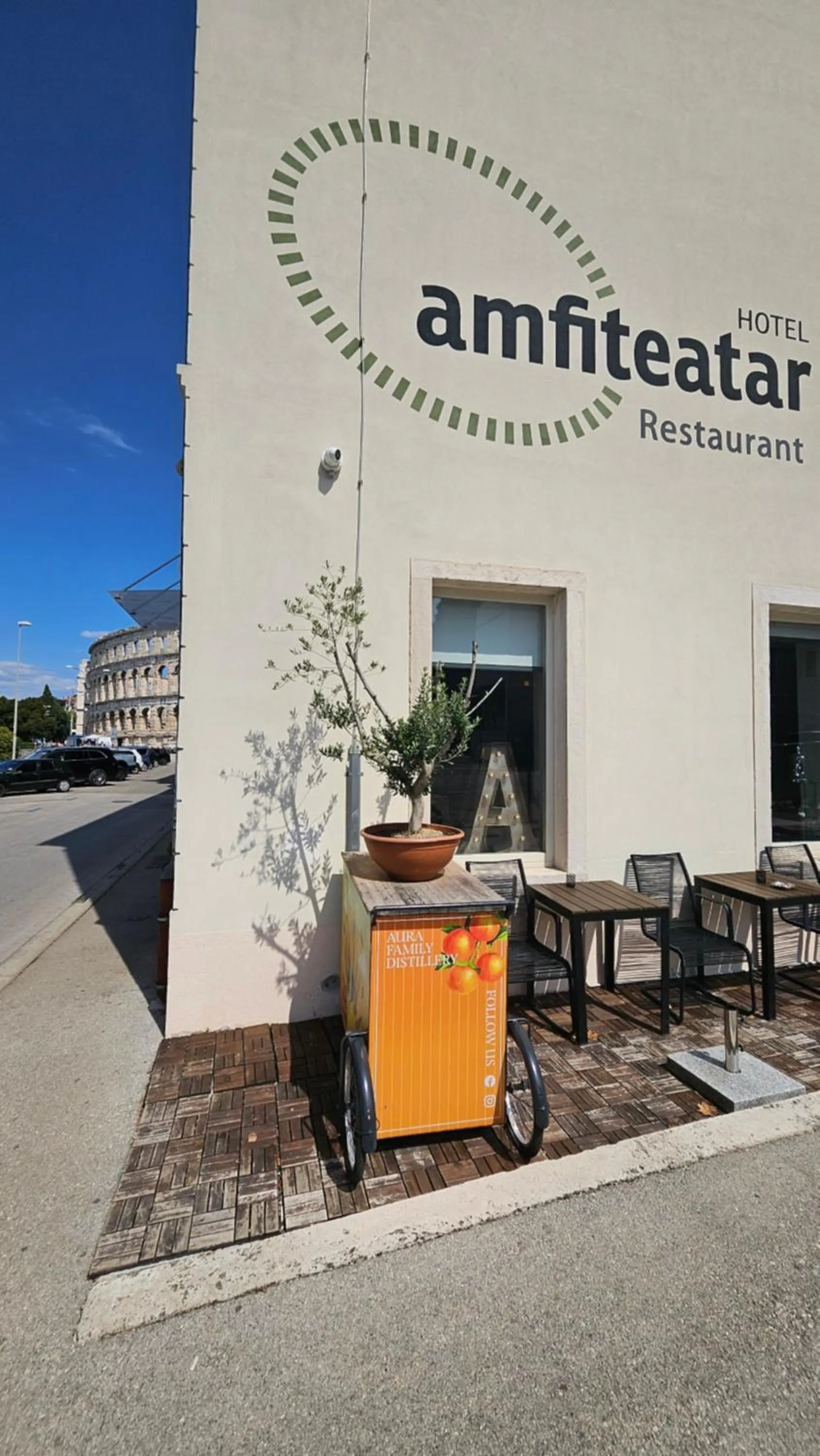 Patio in Hotel Amfiteatar