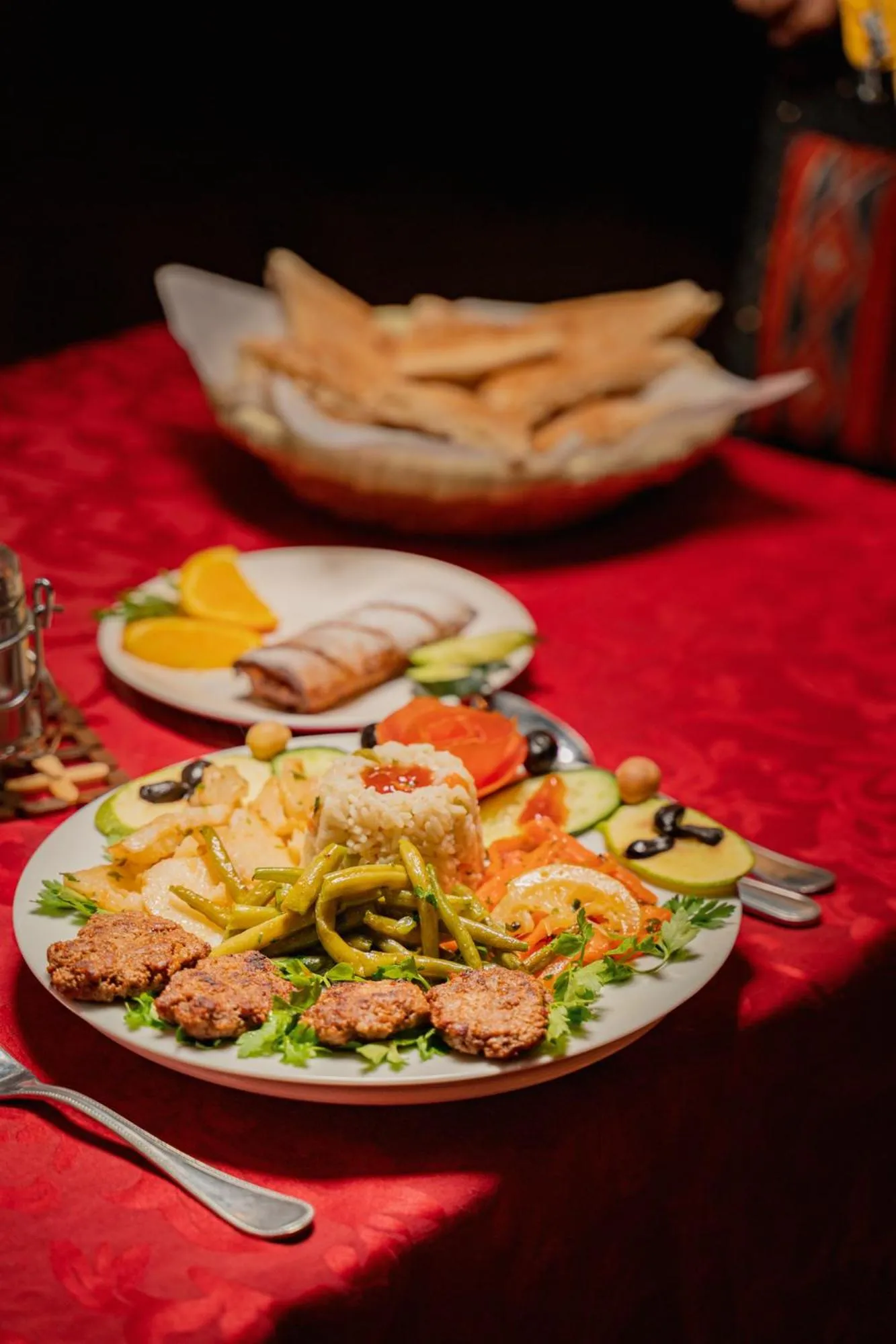 Food and drinks in Kasbah Hotel Ziz Palace Rissani