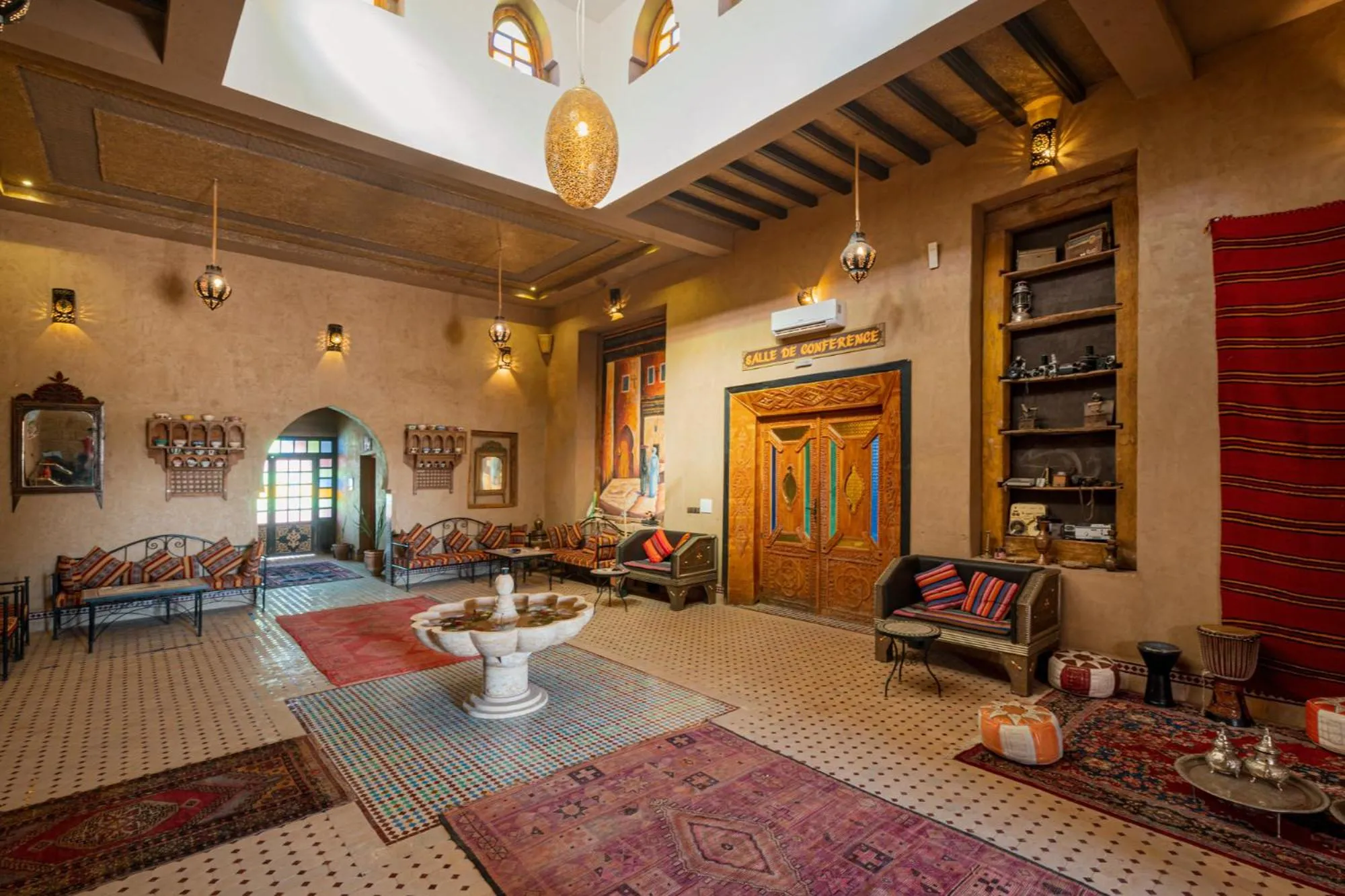 Lobby or reception in Kasbah Hotel Ziz Palace Rissani