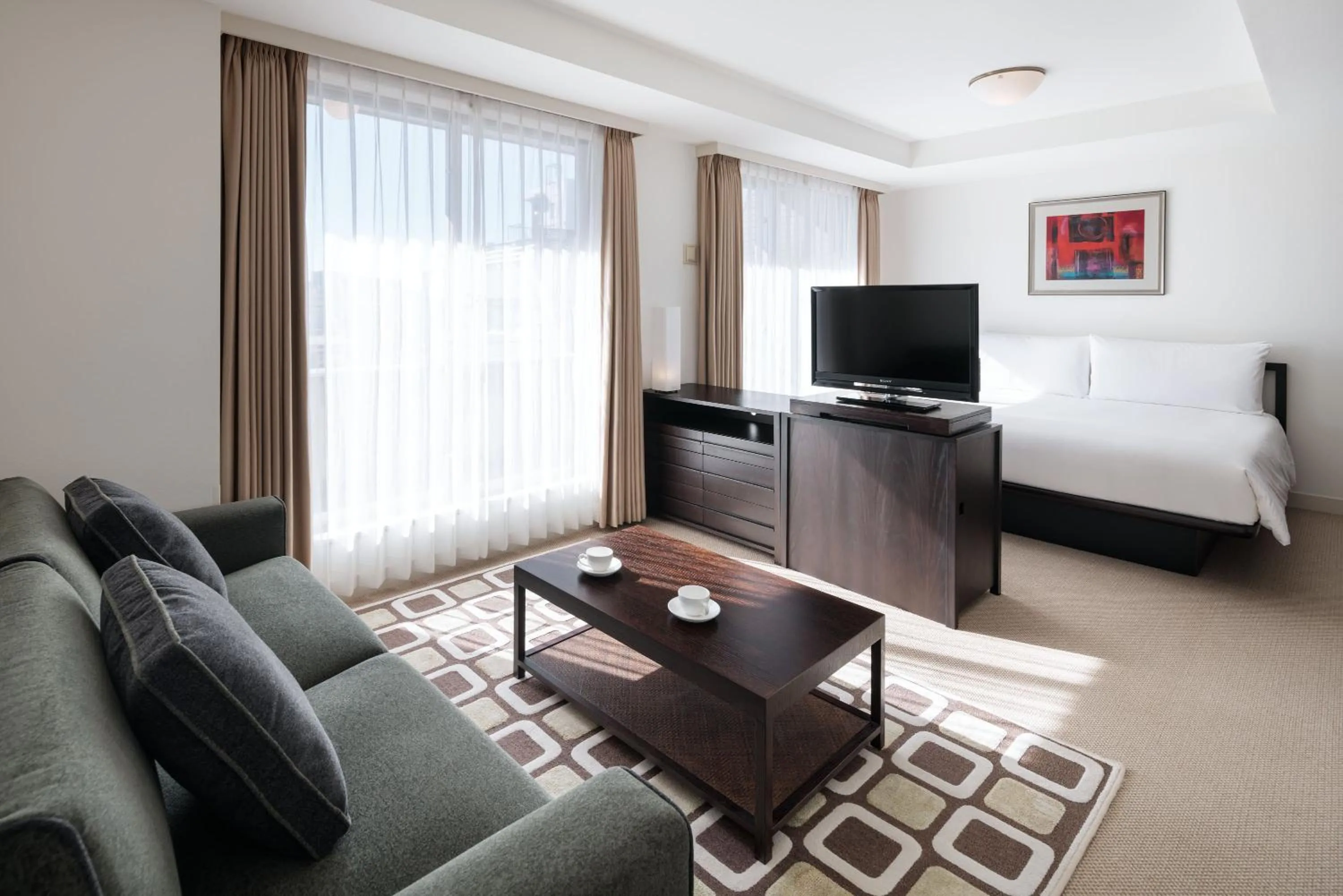 Bedroom in Oakwood Residence Aoyama Tokyo