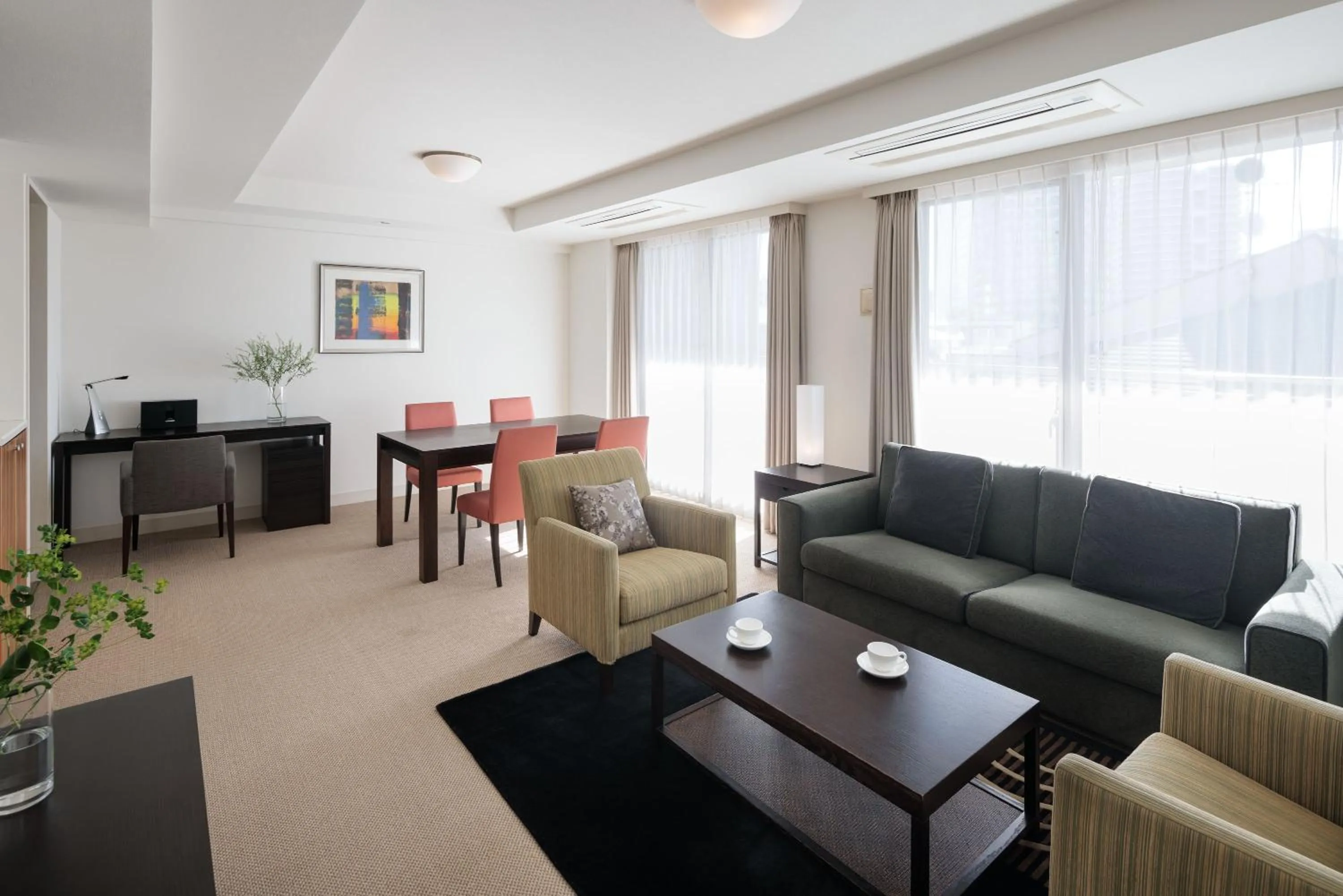 Living room in Oakwood Residence Aoyama Tokyo