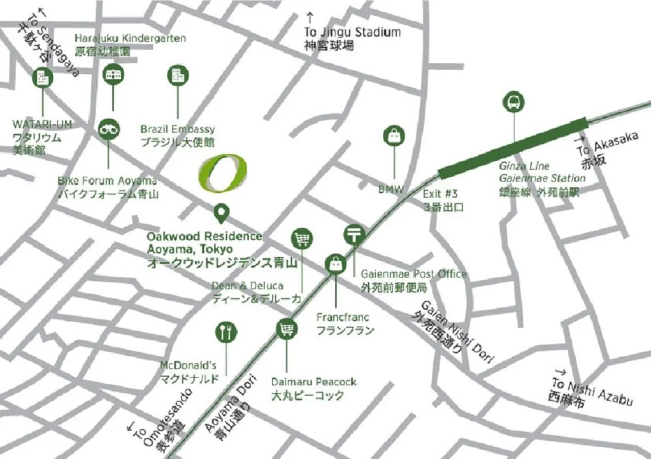 Off site in Oakwood Residence Aoyama Tokyo