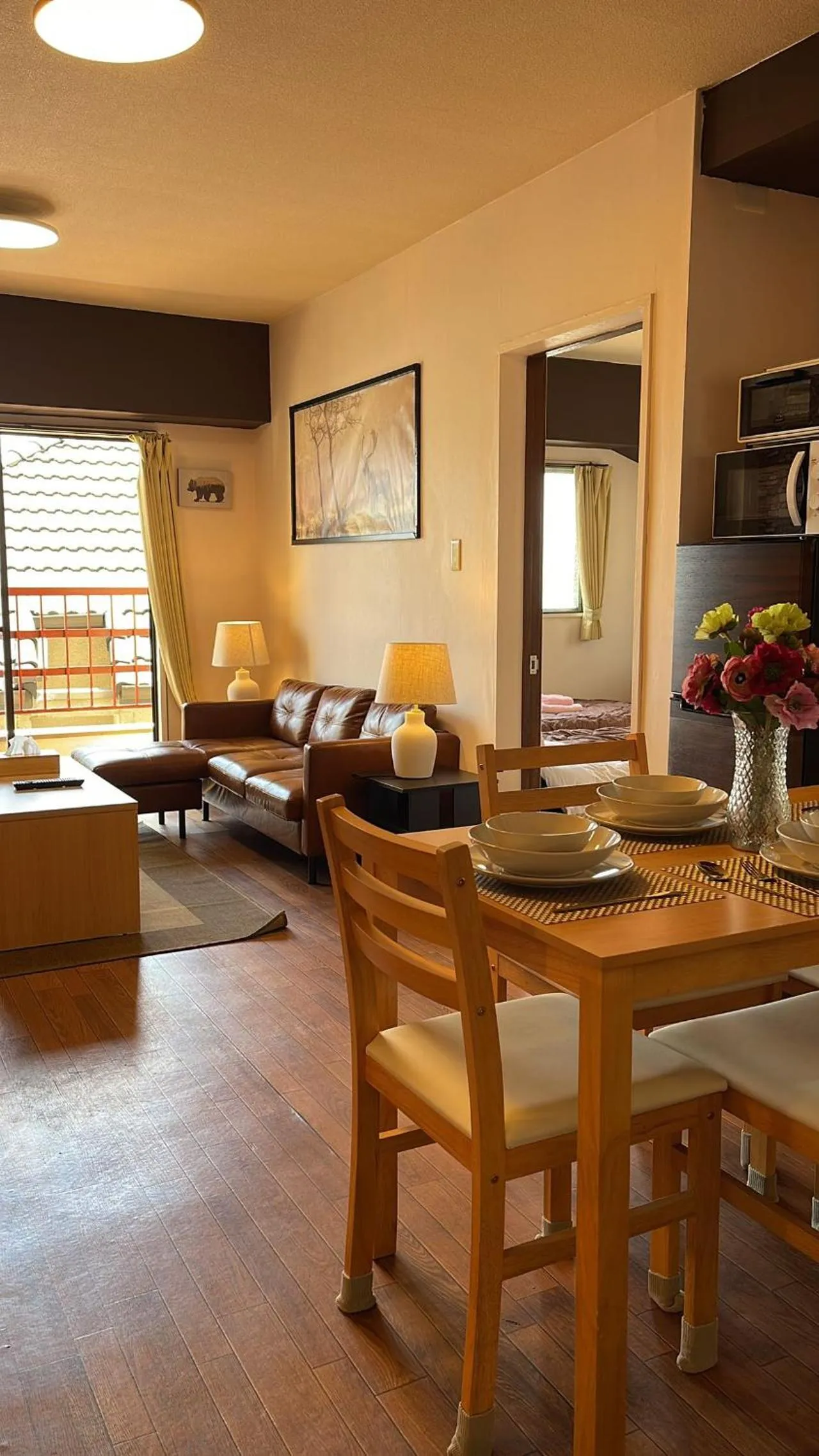 Living room in Sea View Court Kobe