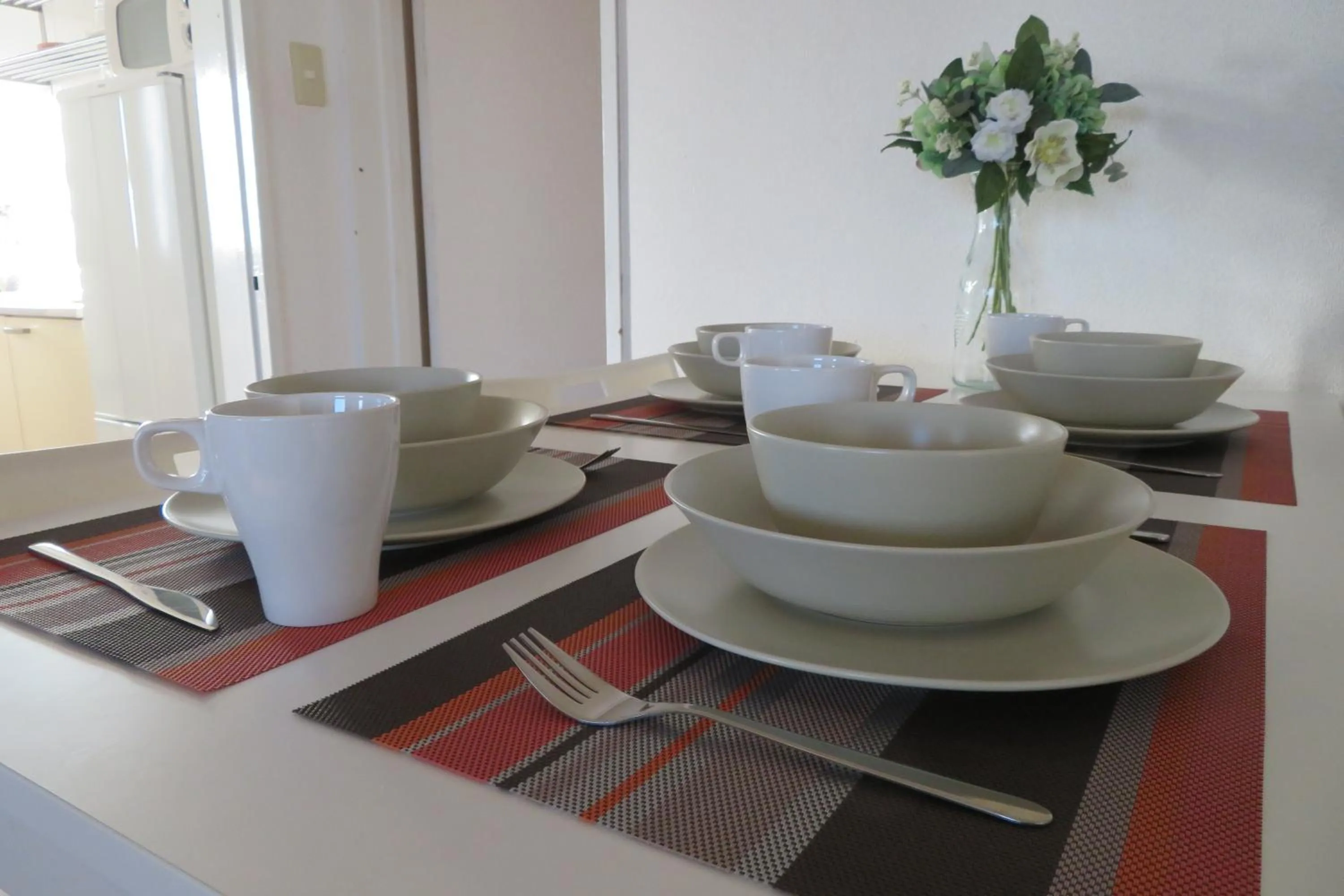 Dining area in Sea View Court Kobe