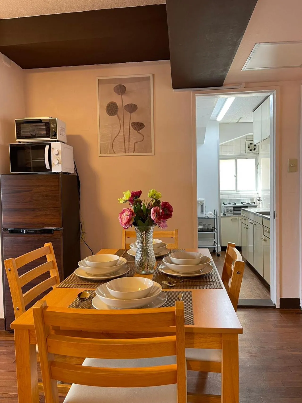Kitchen or kitchenette in Sea View Court Kobe