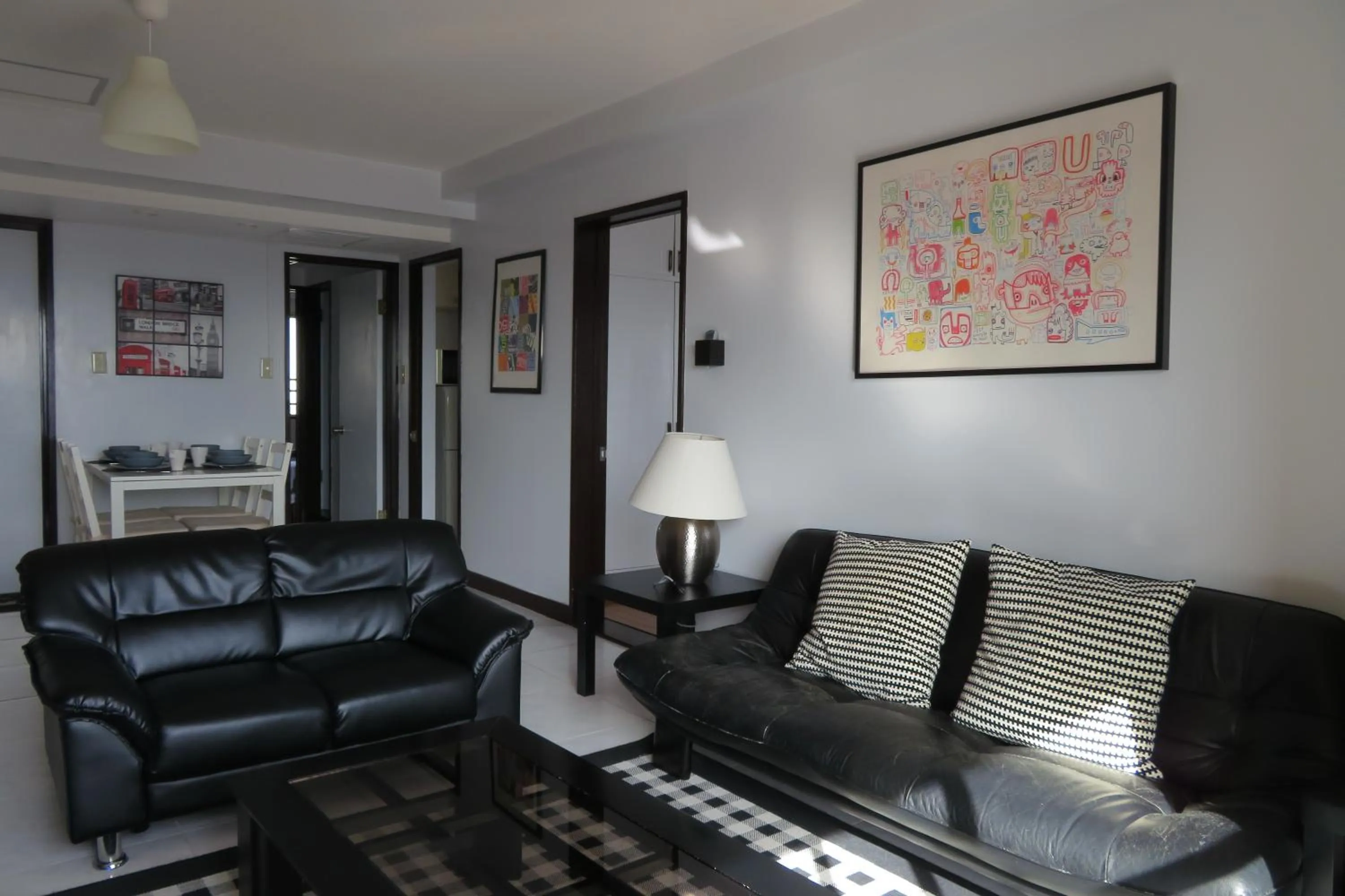 Living room in Sea View Court Kobe