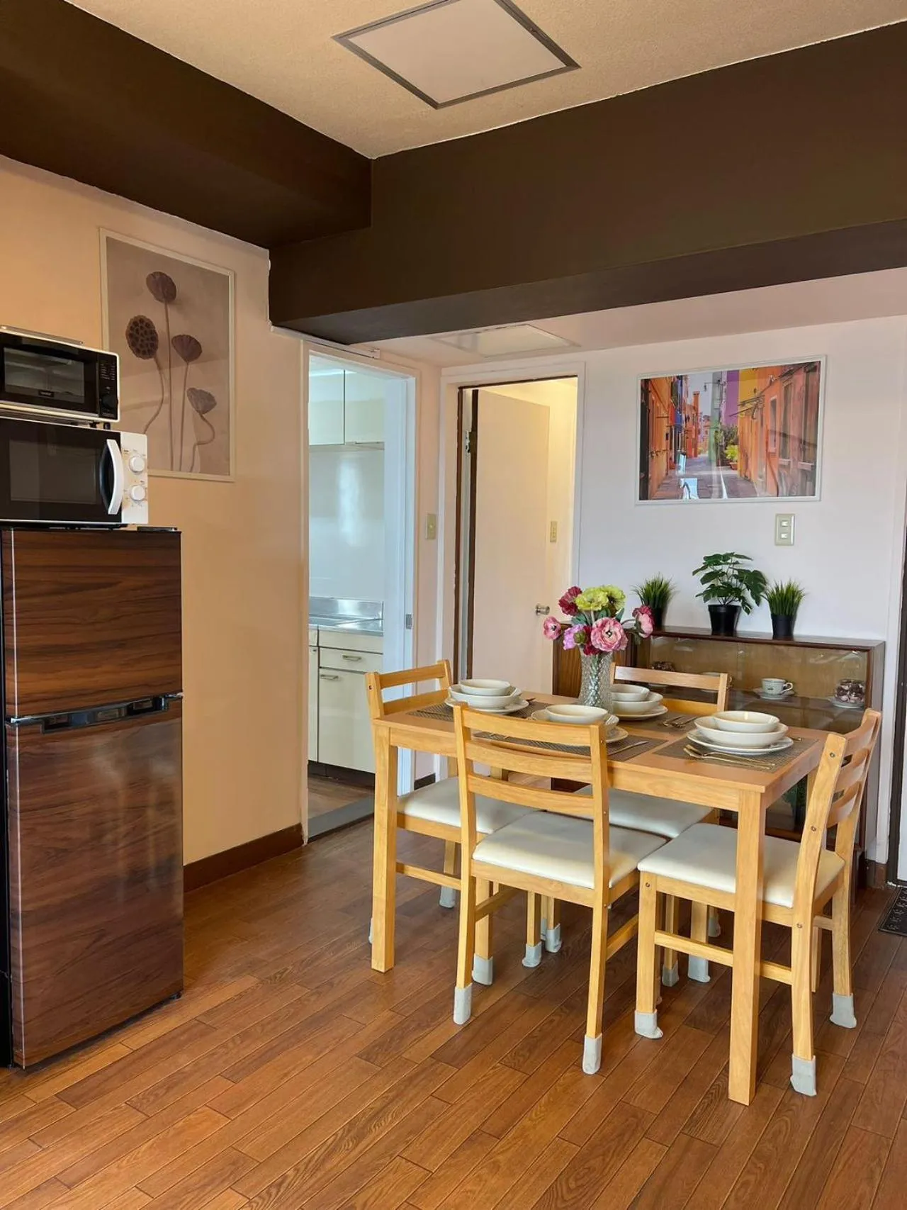 Kitchen or kitchenette in Sea View Court Kobe