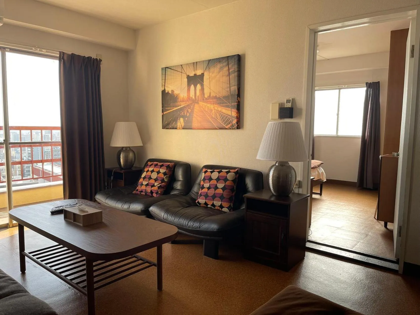 Living room in Sea View Court Kobe