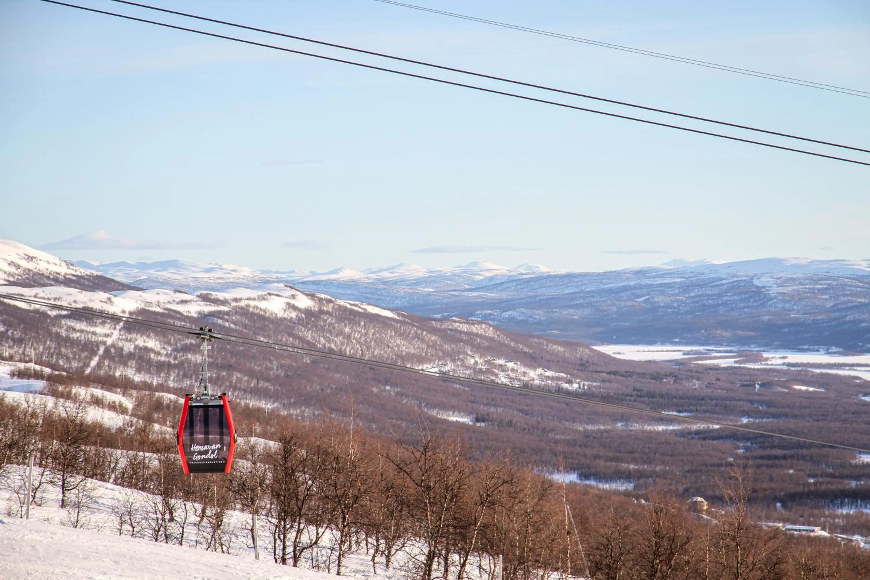 Natural landscape in STF Hemavans Fjällcenter