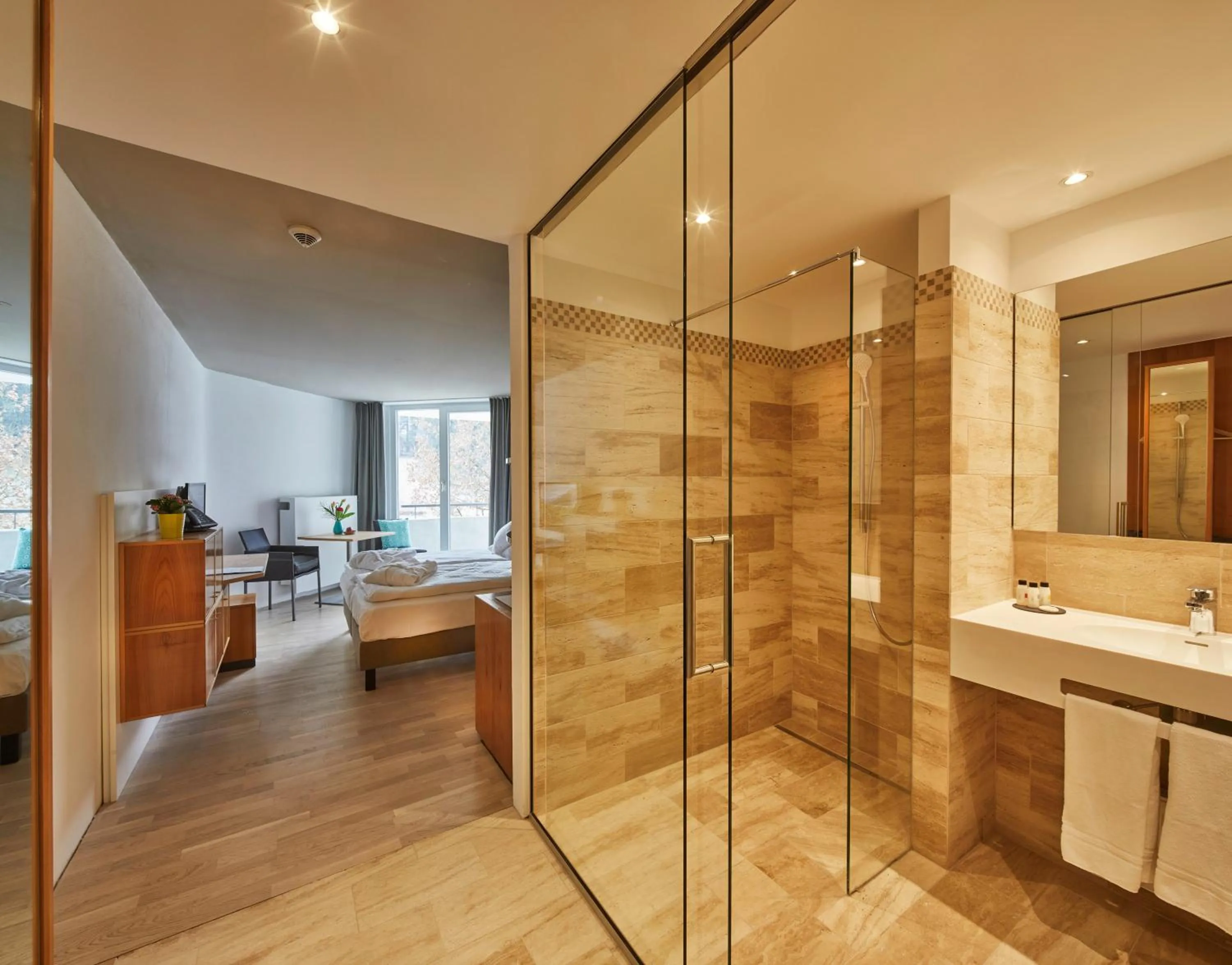 Bathroom in ElzLand Hotel Pfauen WELLNESS & SPA