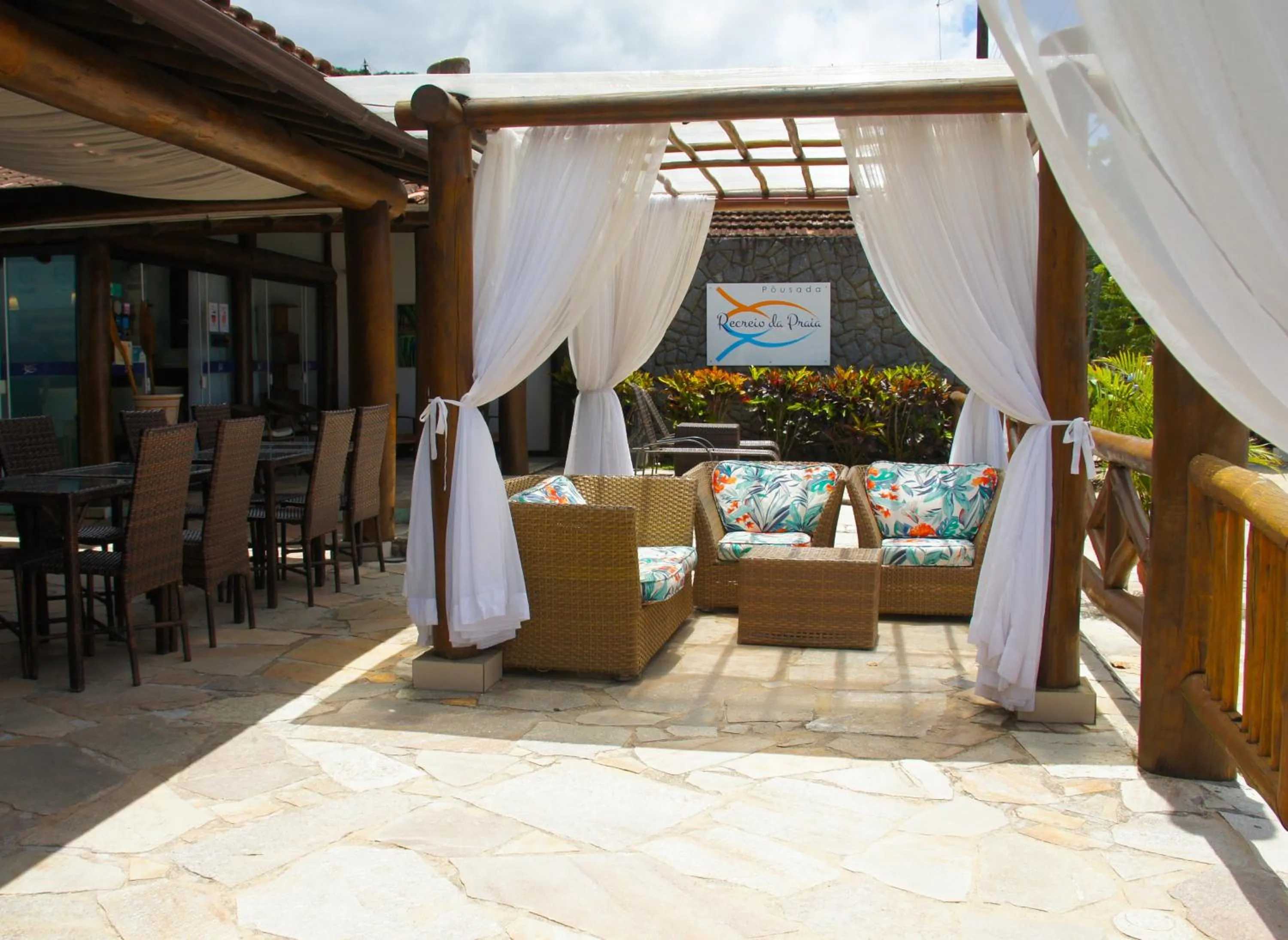 Patio in Pousada Recreio Da Praia