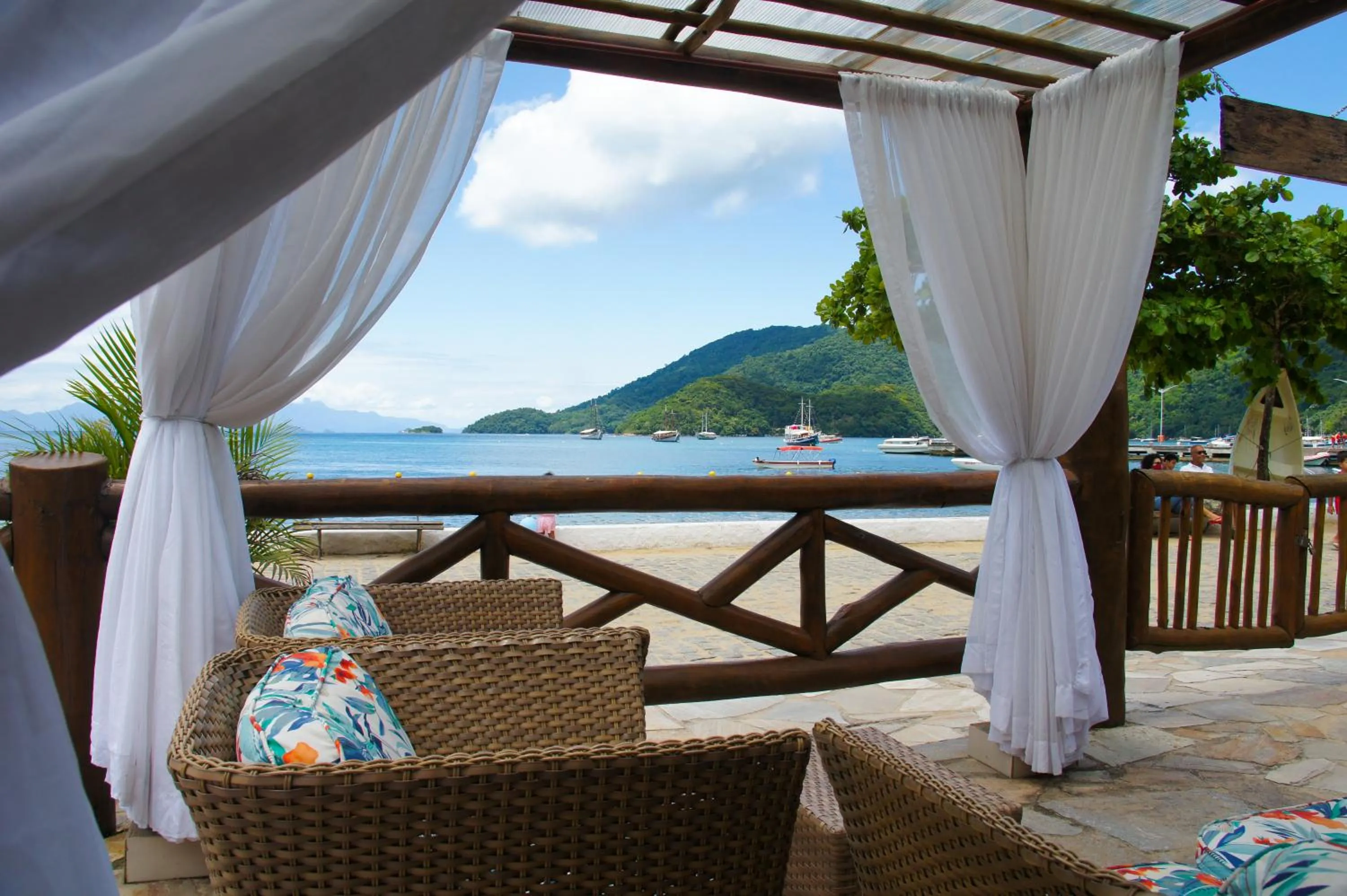 Patio in Pousada Recreio Da Praia
