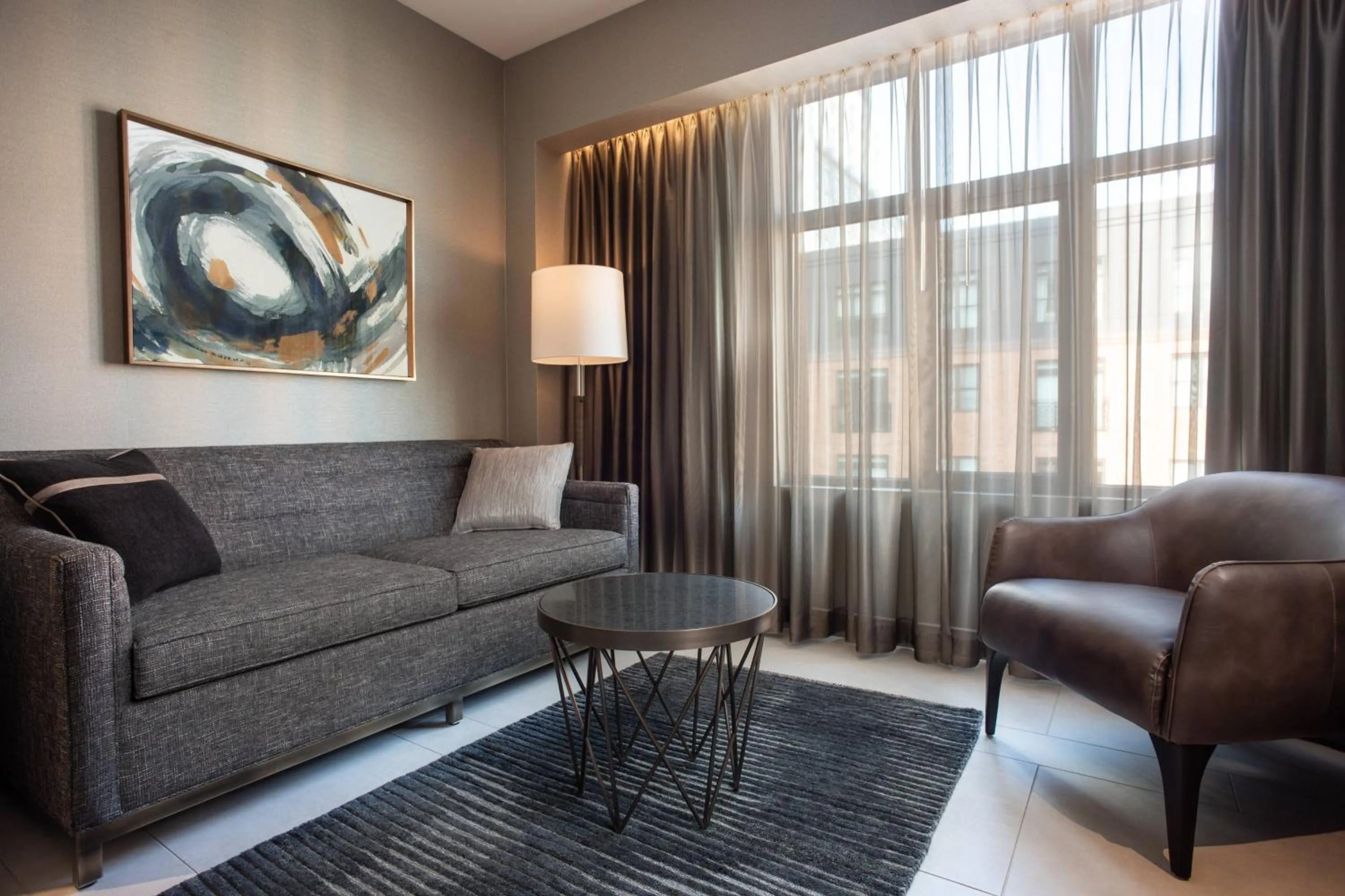 Photo of the whole room in The Row Hotel at Assembly Row, Autograph Collection