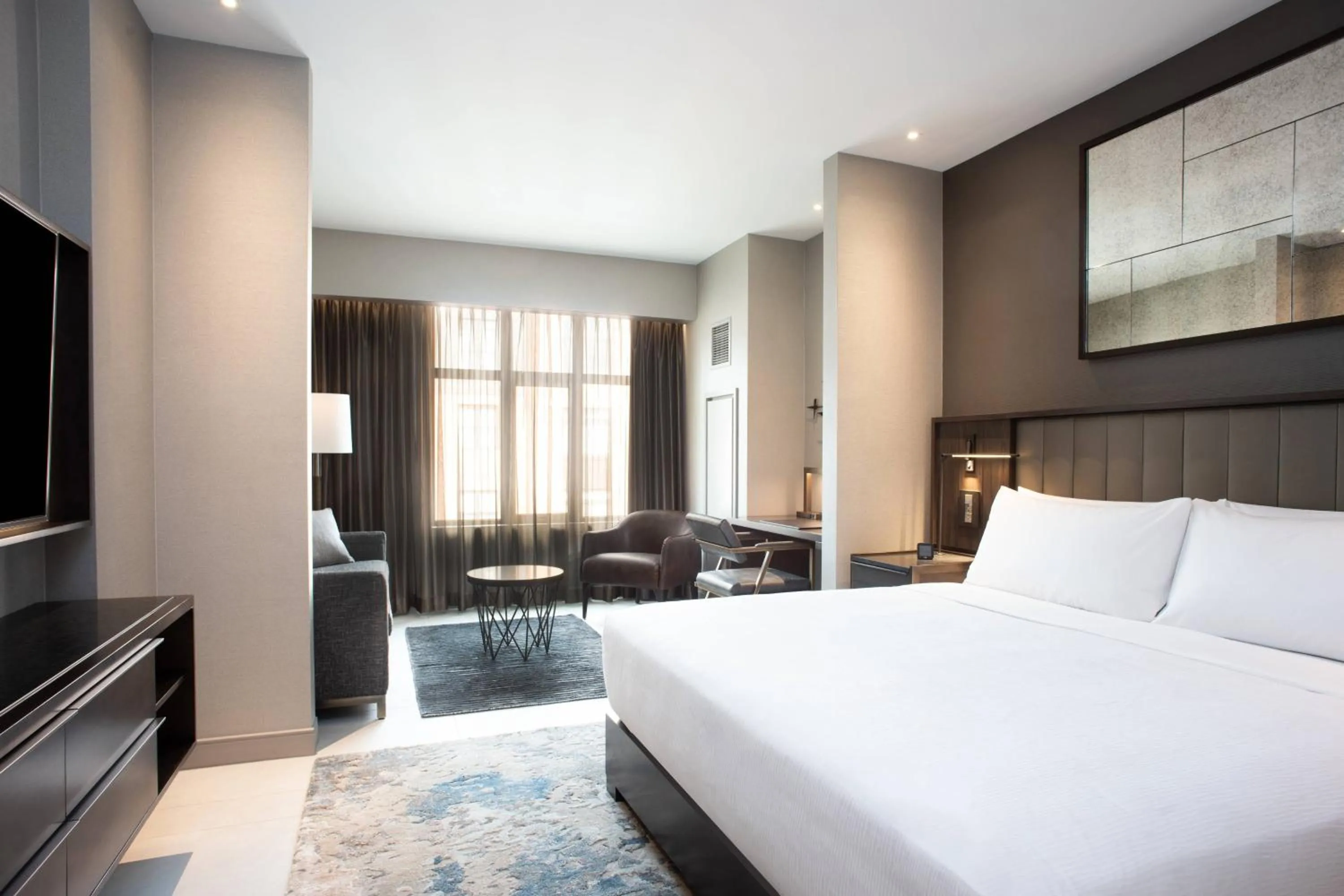 Photo of the whole room, Bed in The Row Hotel at Assembly Row, Autograph Collection