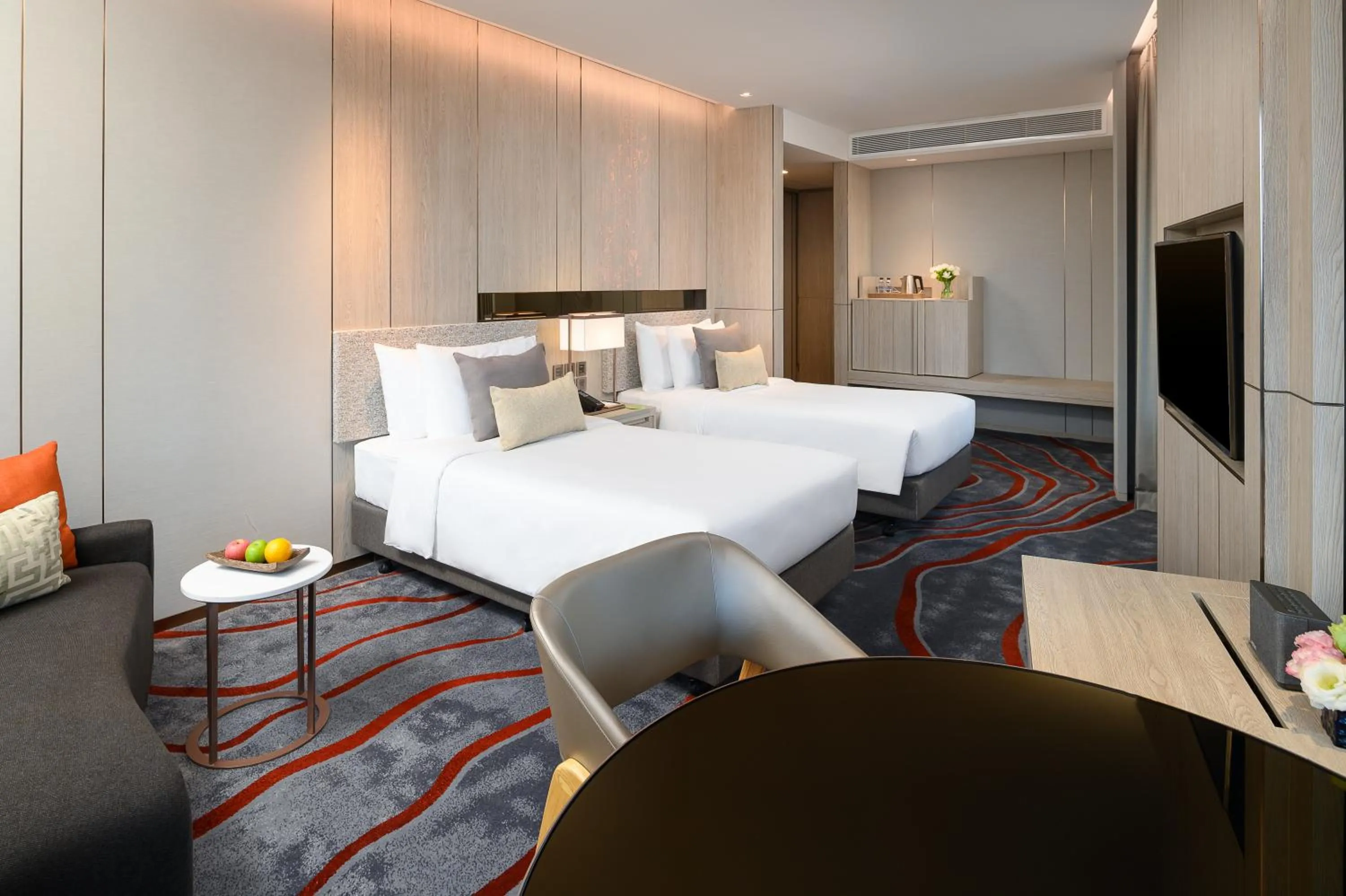 Bed in Hotel Nikko Bangkok