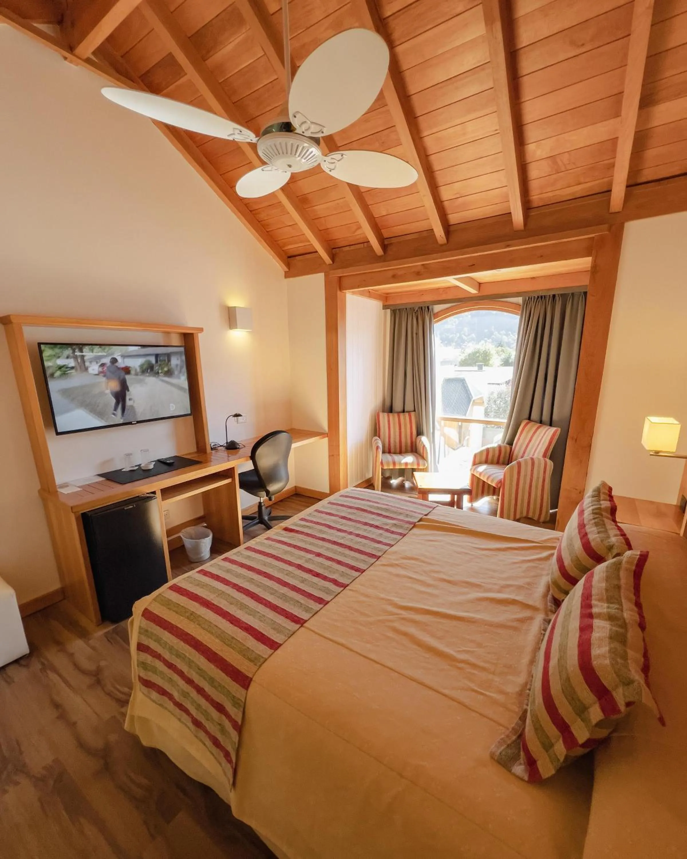 Bedroom, Bed in Hotel y Cabañas Le Village