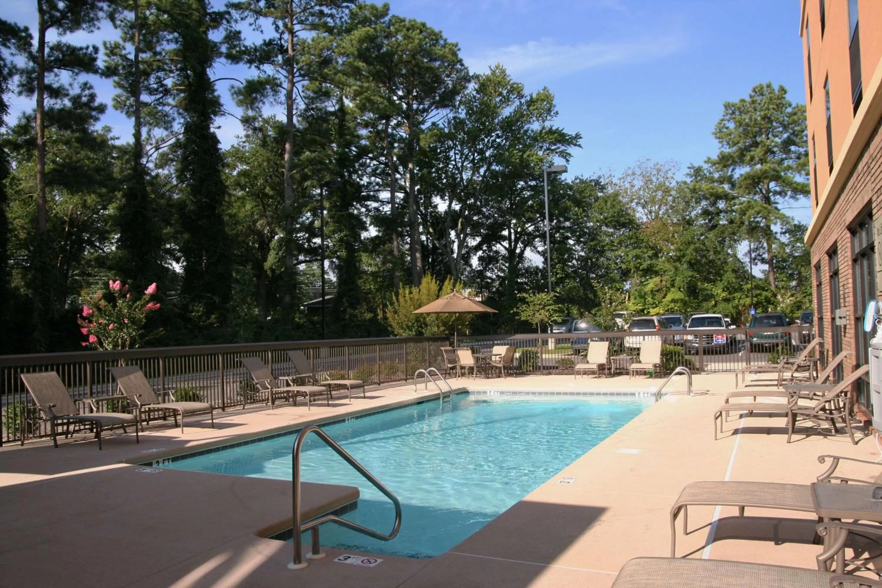 Pool view in Hampton Inn Spring Lake Fayetteville