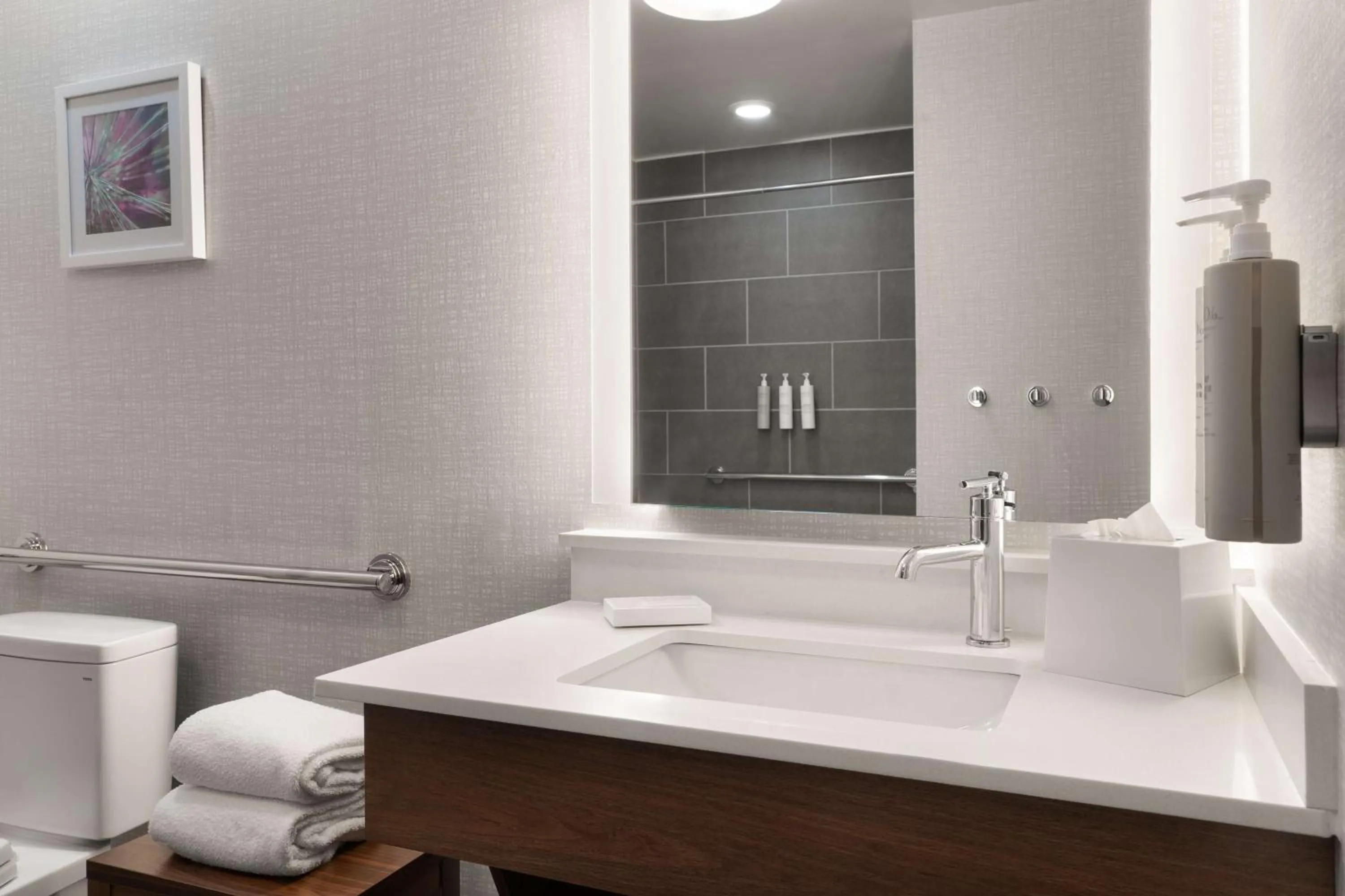 Bathroom in Hampton Inn Spring Lake Fayetteville