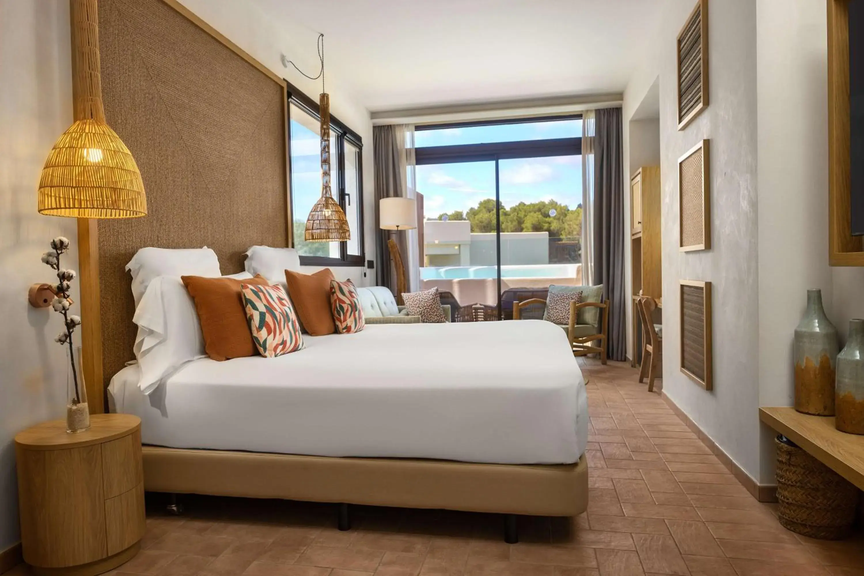 Junior King Suite with Private Pool in The Club Cala San Miguel Hotel Ibiza, Curio Collection by Hilton, Adults only Junior King Suite with Private Pool in The Club Cala San Miguel Hotel Ibiza, Curio Collection by Hilton, Adults only