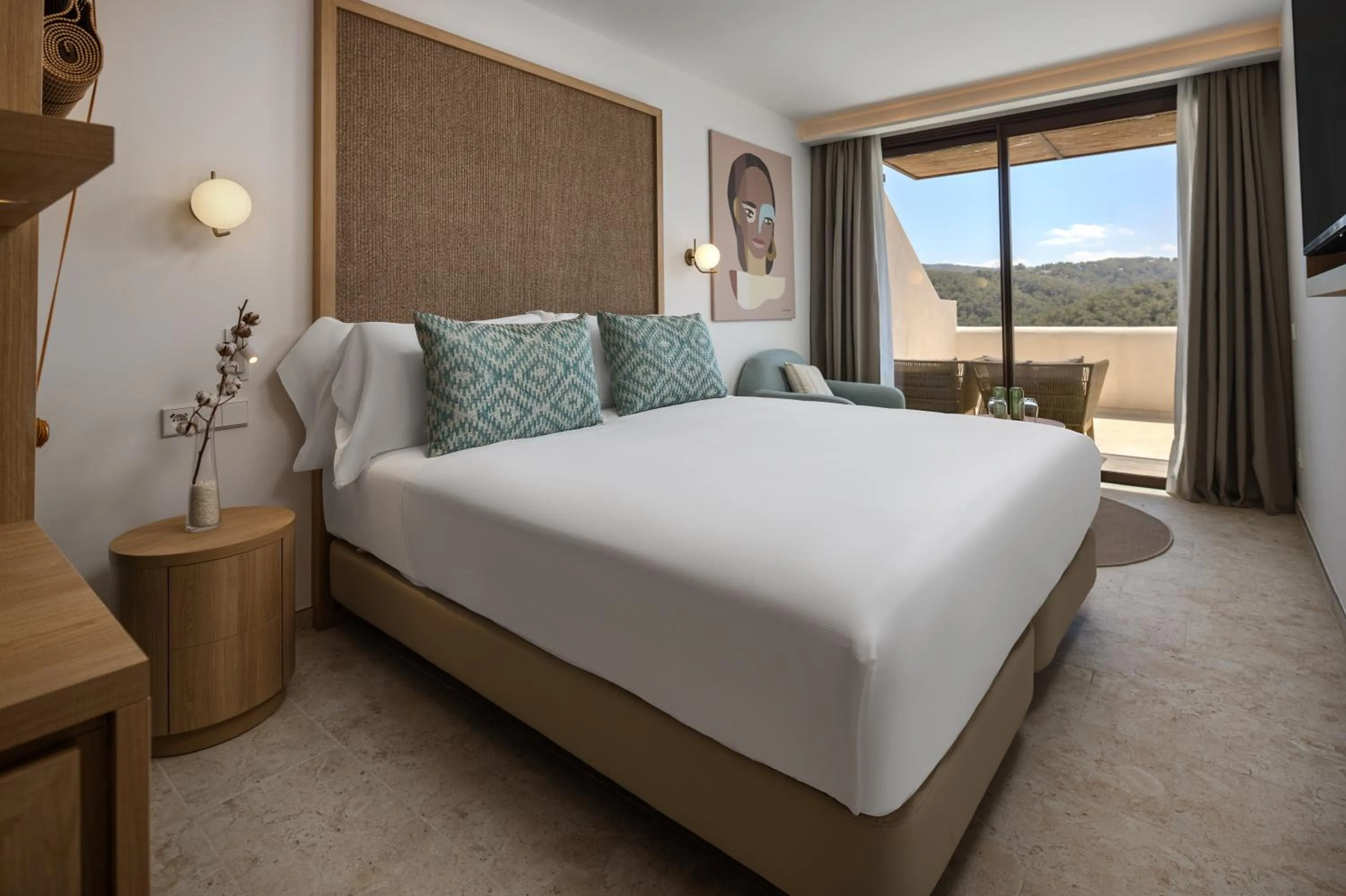 Photo of the whole room, Bed in Cala San Miguel Ibiza Resort, Adults only, Curio Collection by Hilton