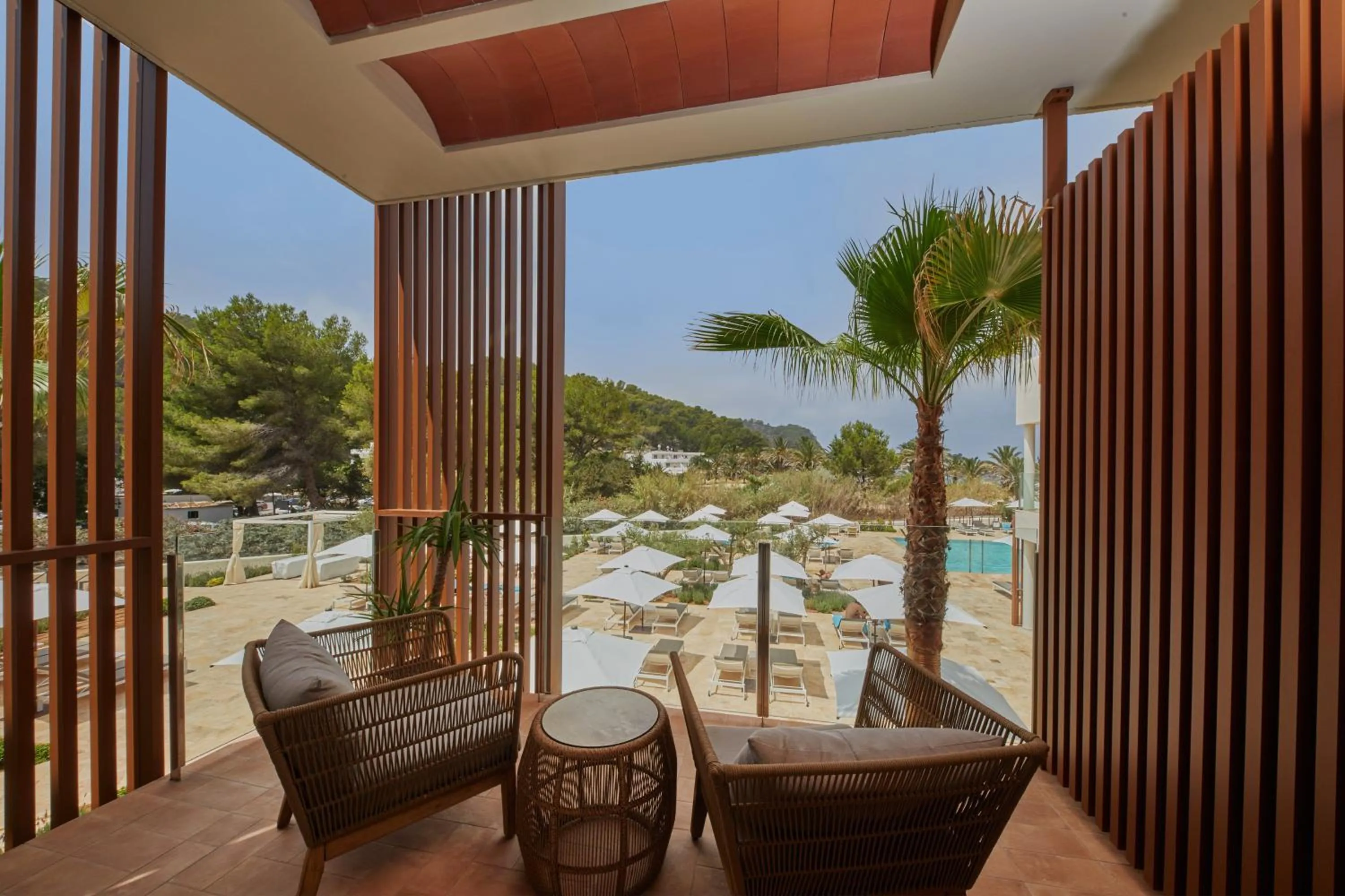 Balcony/Terrace in Cala San Miguel Ibiza Resort, Adults only, Curio Collection by Hilton