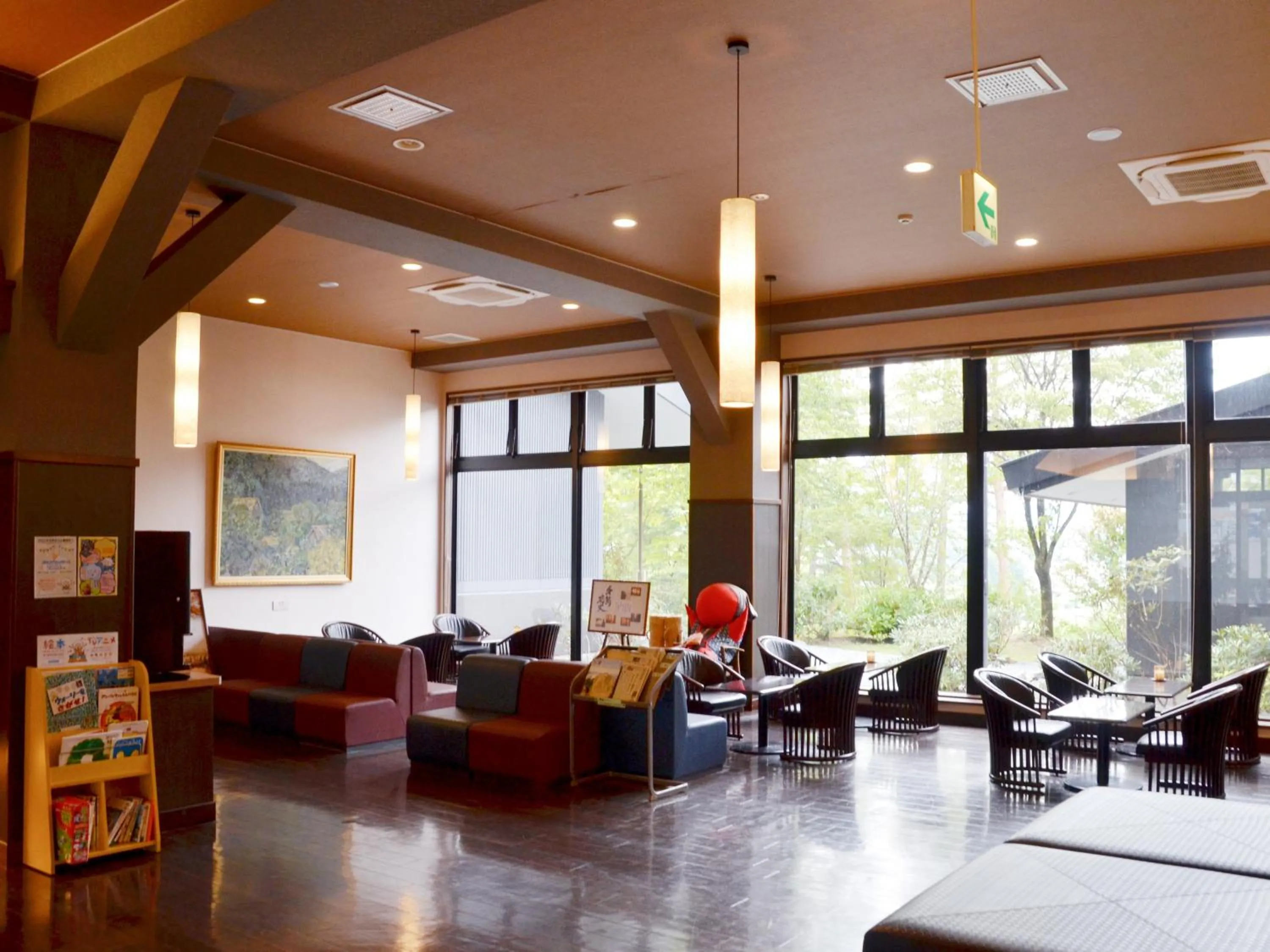 Lobby or reception in Route Inn Grantia Hidatakayama Wakura no yado
