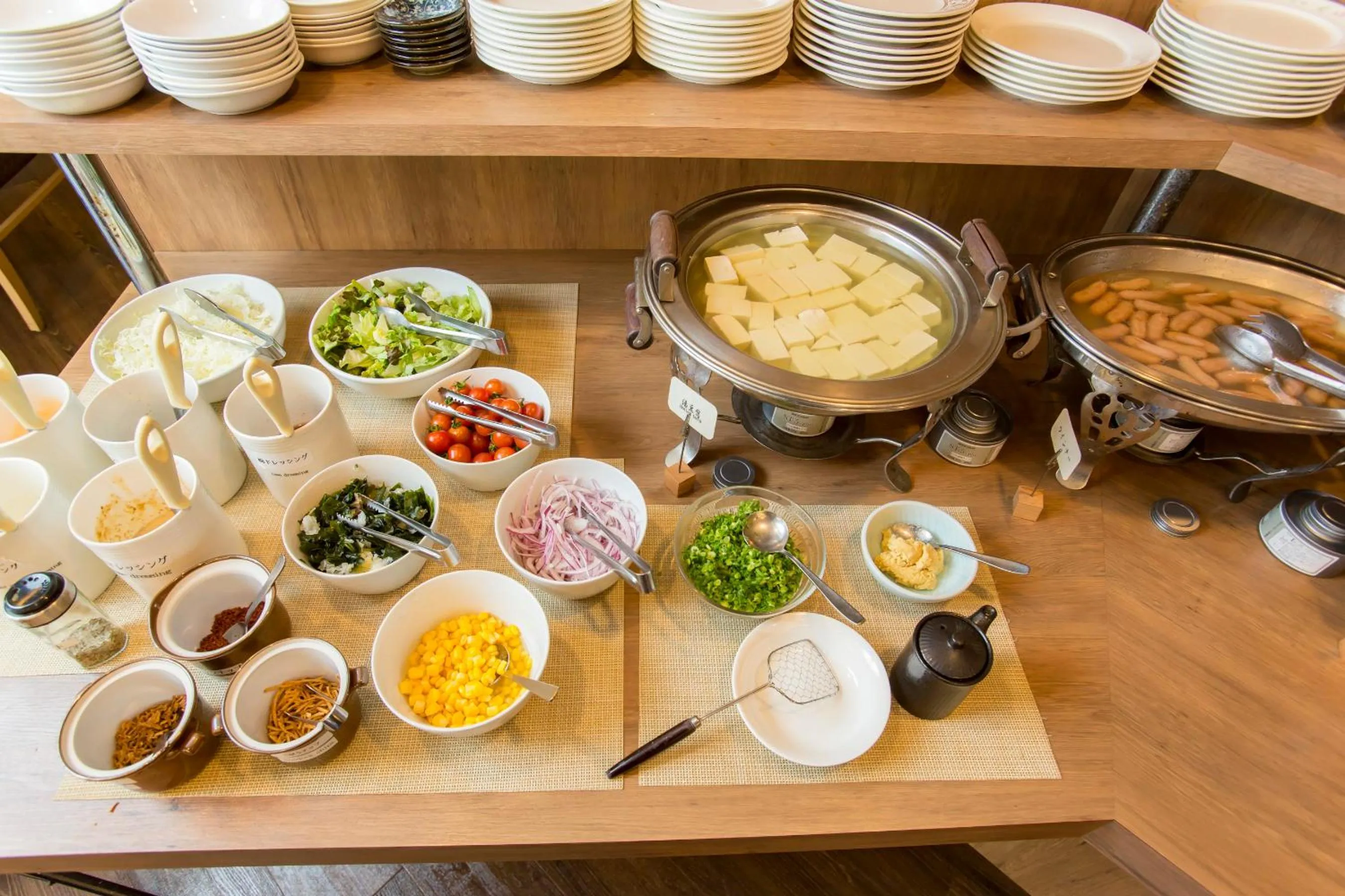 Buffet breakfast in Hotel Route-Inn Tokyo Ikebukuro