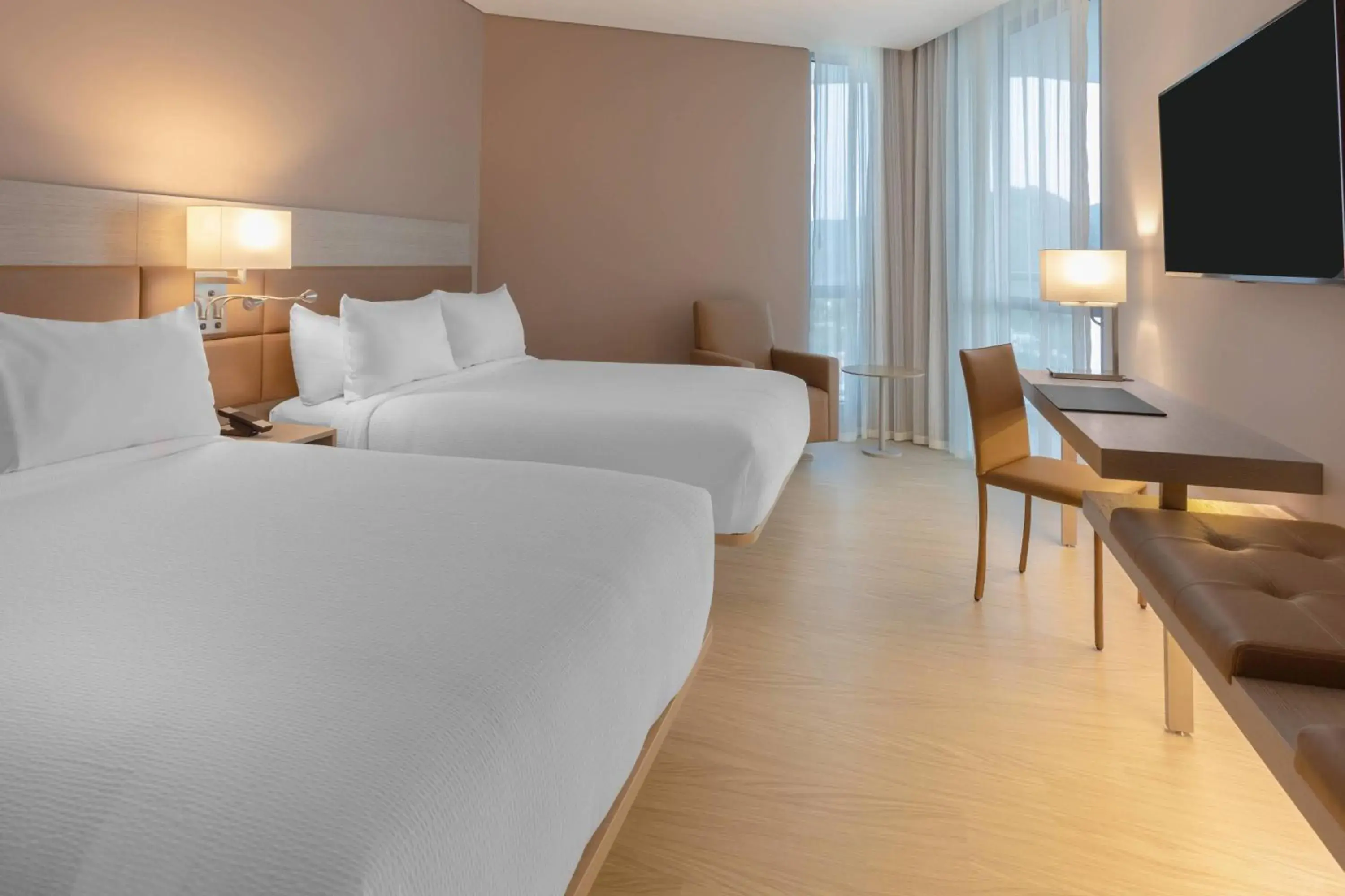 Double Room with a Balcony in AC Hotel By Marriott Santa Marta Double Room with a Balcony in AC Hotel By Marriott Santa Marta