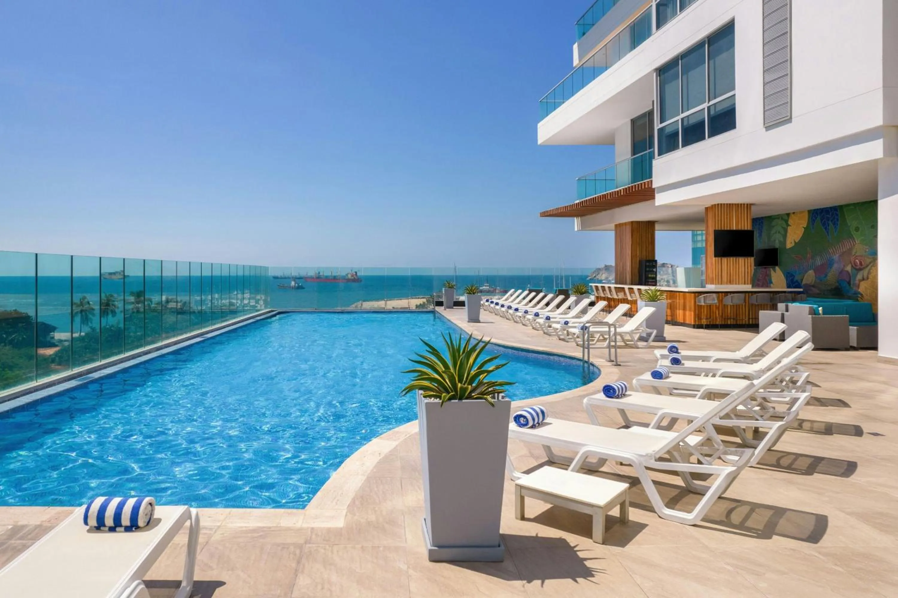 Swimming pool in AC Hotel By Marriott Santa Marta
