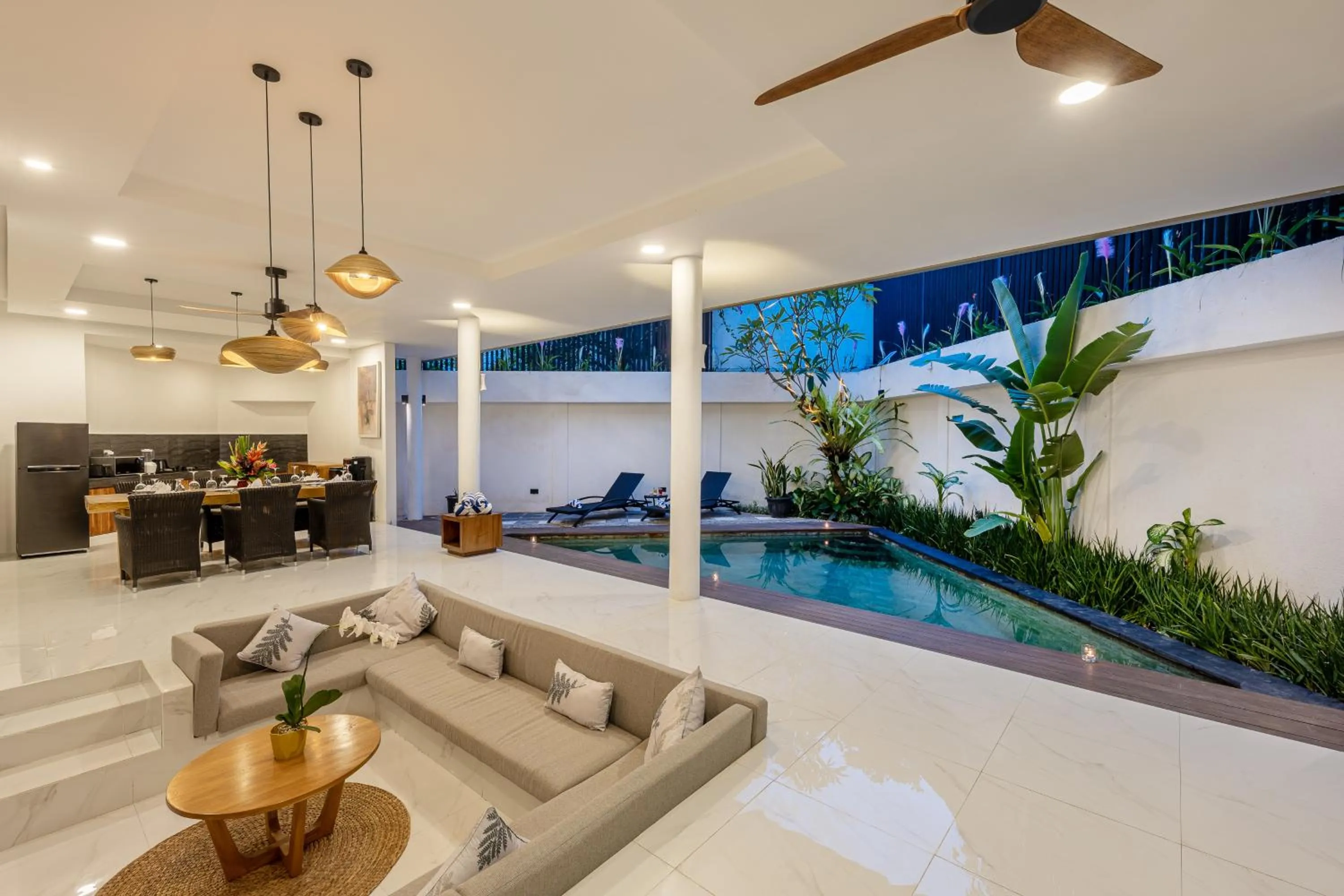 Living room in Villa La Sirena by Nagisa Bali