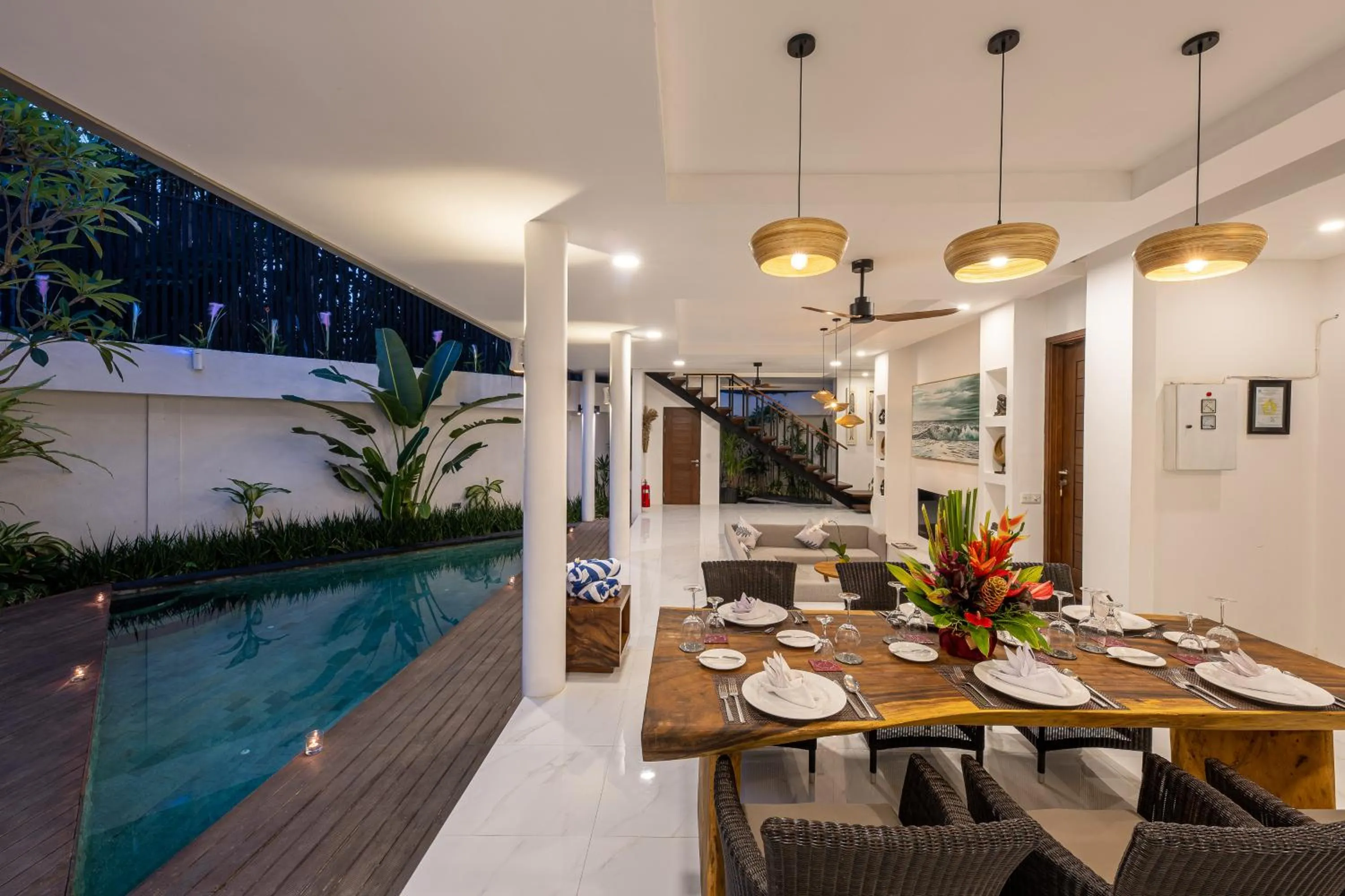 Kitchen or kitchenette in Villa La Sirena by Nagisa Bali