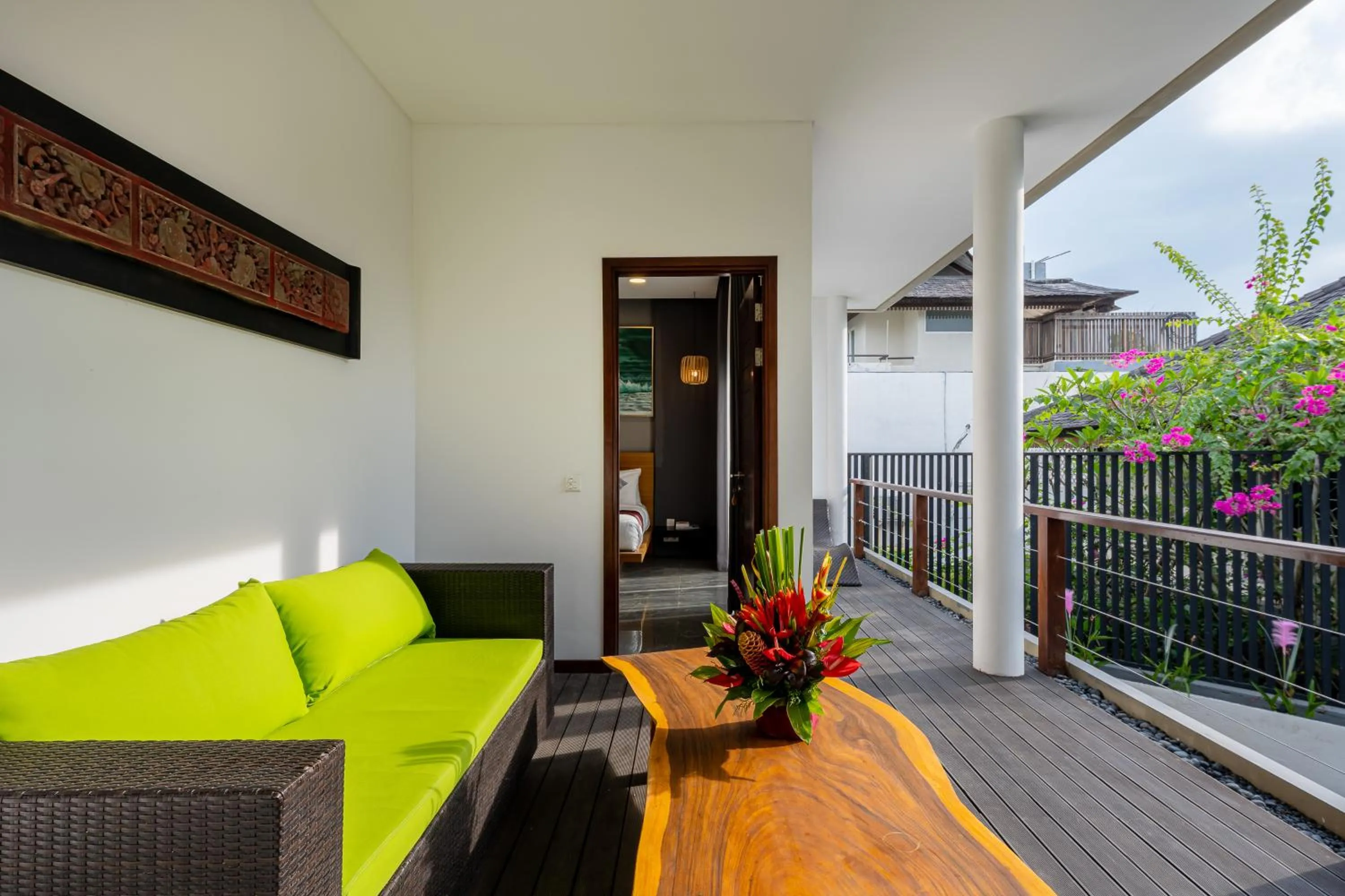 Balcony/Terrace in Villa La Sirena by Nagisa Bali