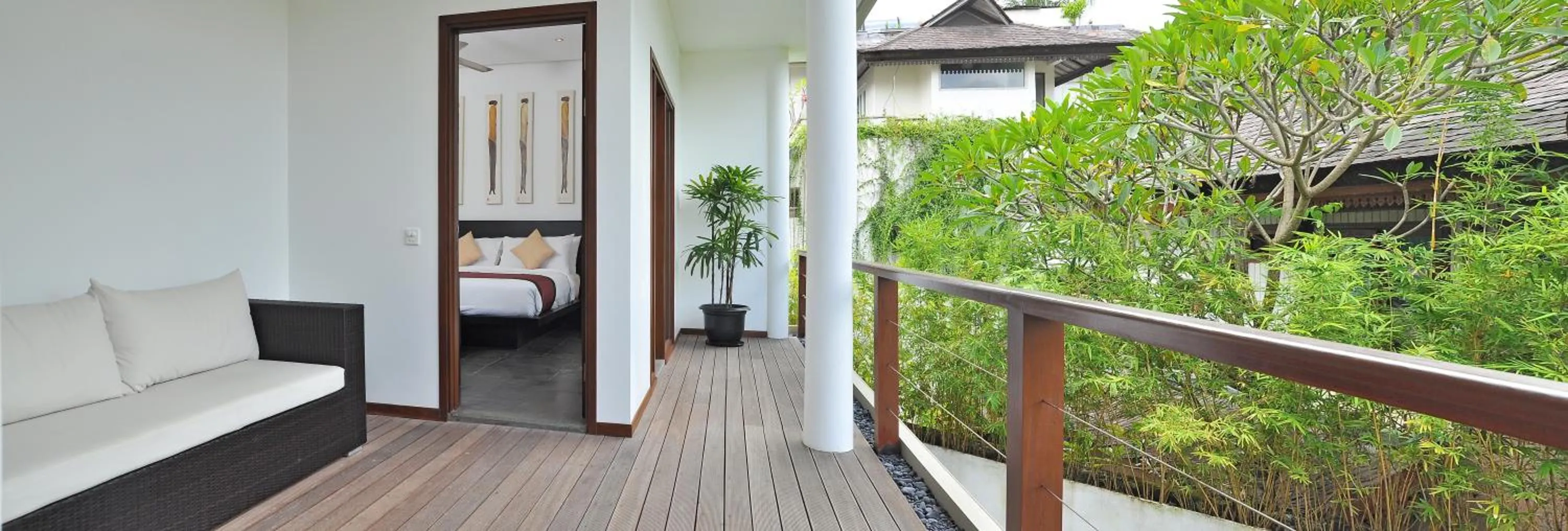 Balcony/Terrace in Villa La Sirena by Nagisa Bali